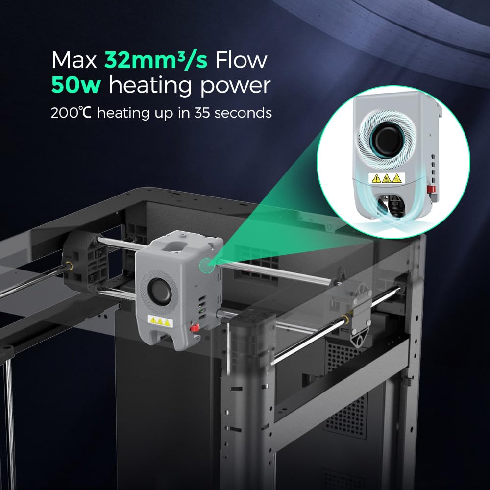 FLASHFORGE Adventurer 5M Pro 3D Pinter, 600mm/s High-Speed with 1 Click Fully Auto Printing Systerm, Quick Detachable 280°C Direct Extruder, Auxiliary Chamber Cooling, Remote Control, 220x220x220mm