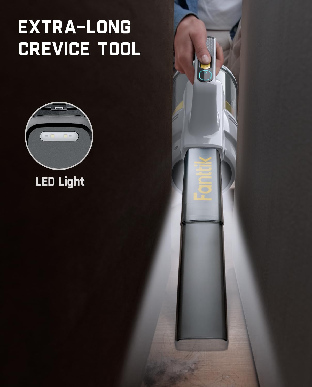 Fanttik 2-Pack Replacement HEPA Filter, Washable and Reusable Filter, Only Compatible with Fanttik V9 and V9 Mate Car Vacuum Cleaner