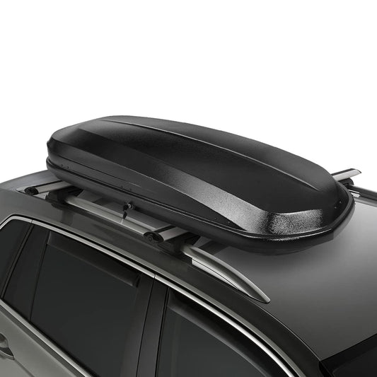 DNA MOTORING Extra Long XXL Rooftop Cargo Carrier Box Lockable Heavy Duty Car Top Storage Case w/Lock+Keys, 110Lb Capacity, 17 Cubic Ft.(Textured Black),PT-ZTL-8295-BK