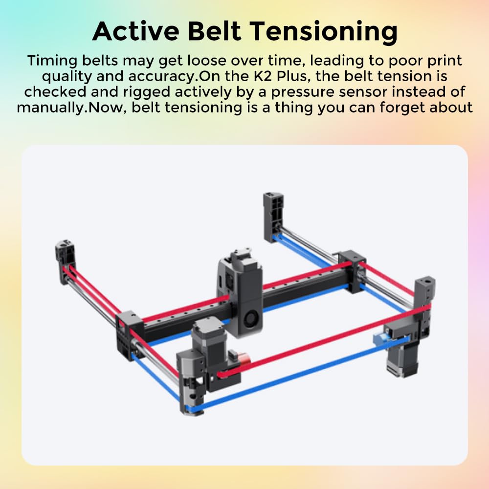 Creality K2 Plus Combo 3D Printer, Multi Color Printing with CFS, 600mm/s Print Speed, Step-servo Motor System 350℃ High-Temp Direct Drive Extruder Build Volume 13.78x13.78x13.78 inch