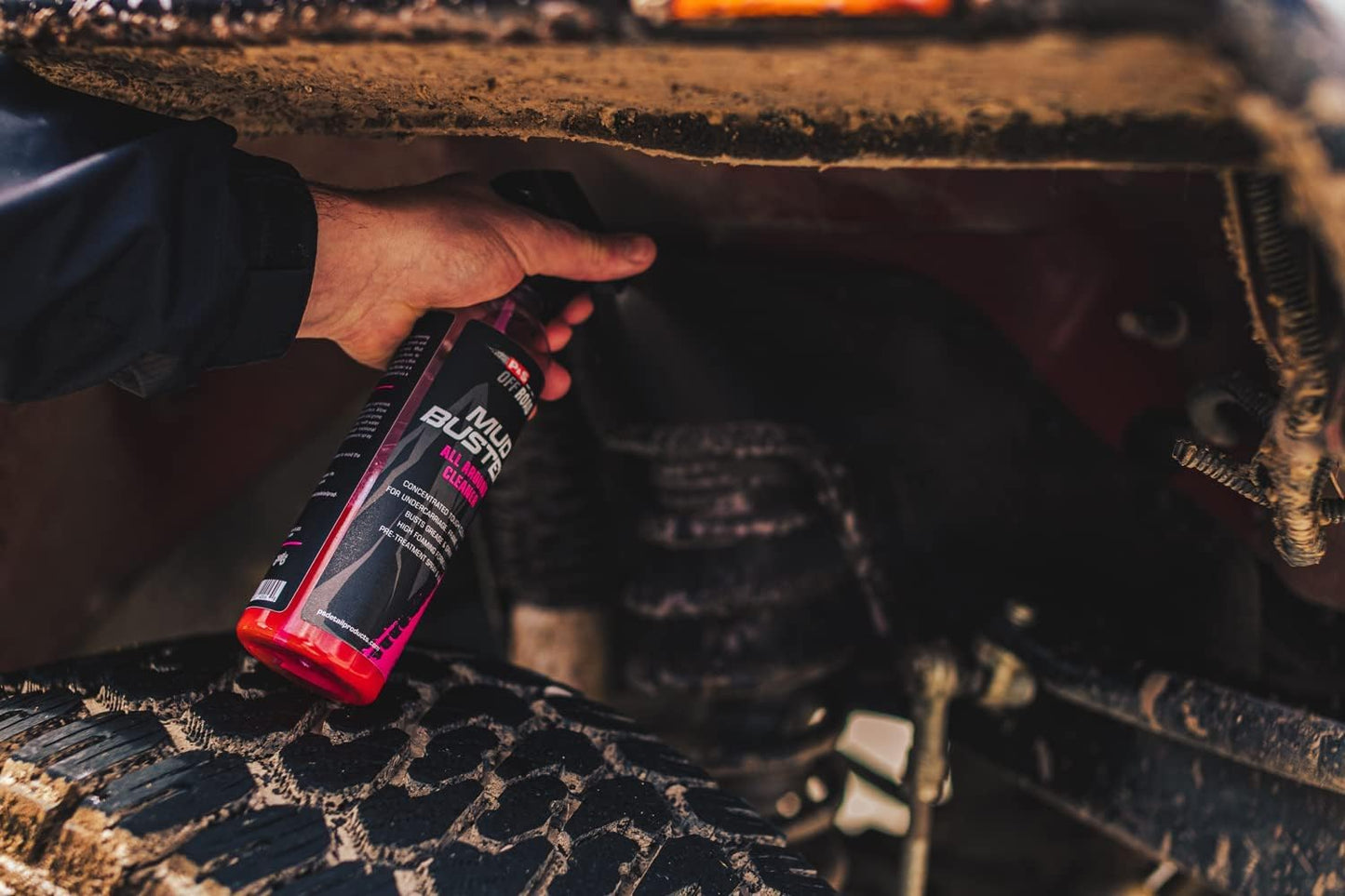 P & S PROFESSIONAL DETAIL PRODUCTS P&S Off Road Mud Buster Foaming Cleaner – Heavy-Duty Degreaser for Undercarriages, Frames & Wheels – Tough on Mud & Grime, Corrosion Protection - 16 oz. Spray