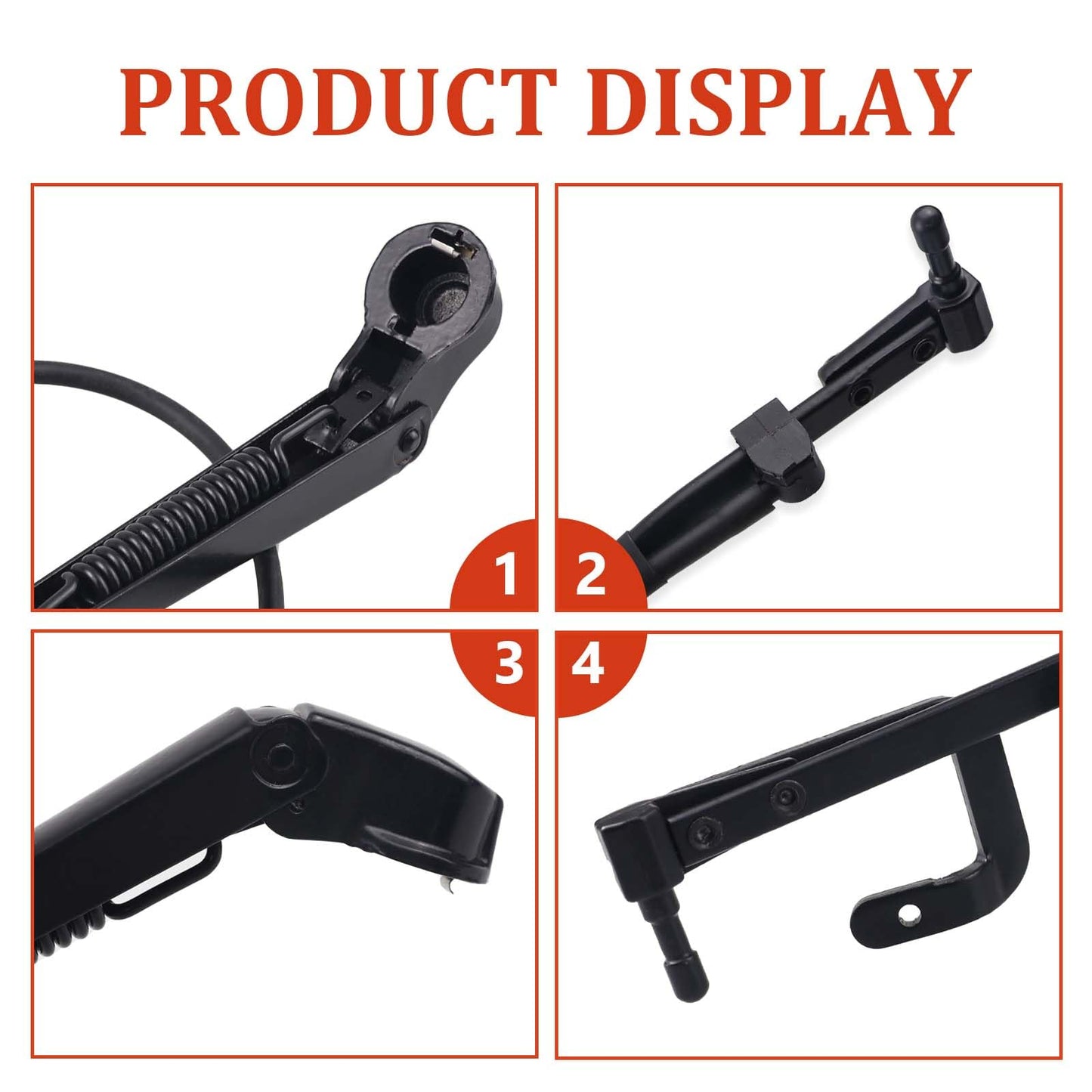 OLIMPOCICLI 1969 (Late) - 1982 Corvette Windshield Wiper Arms Pair C3 NEW