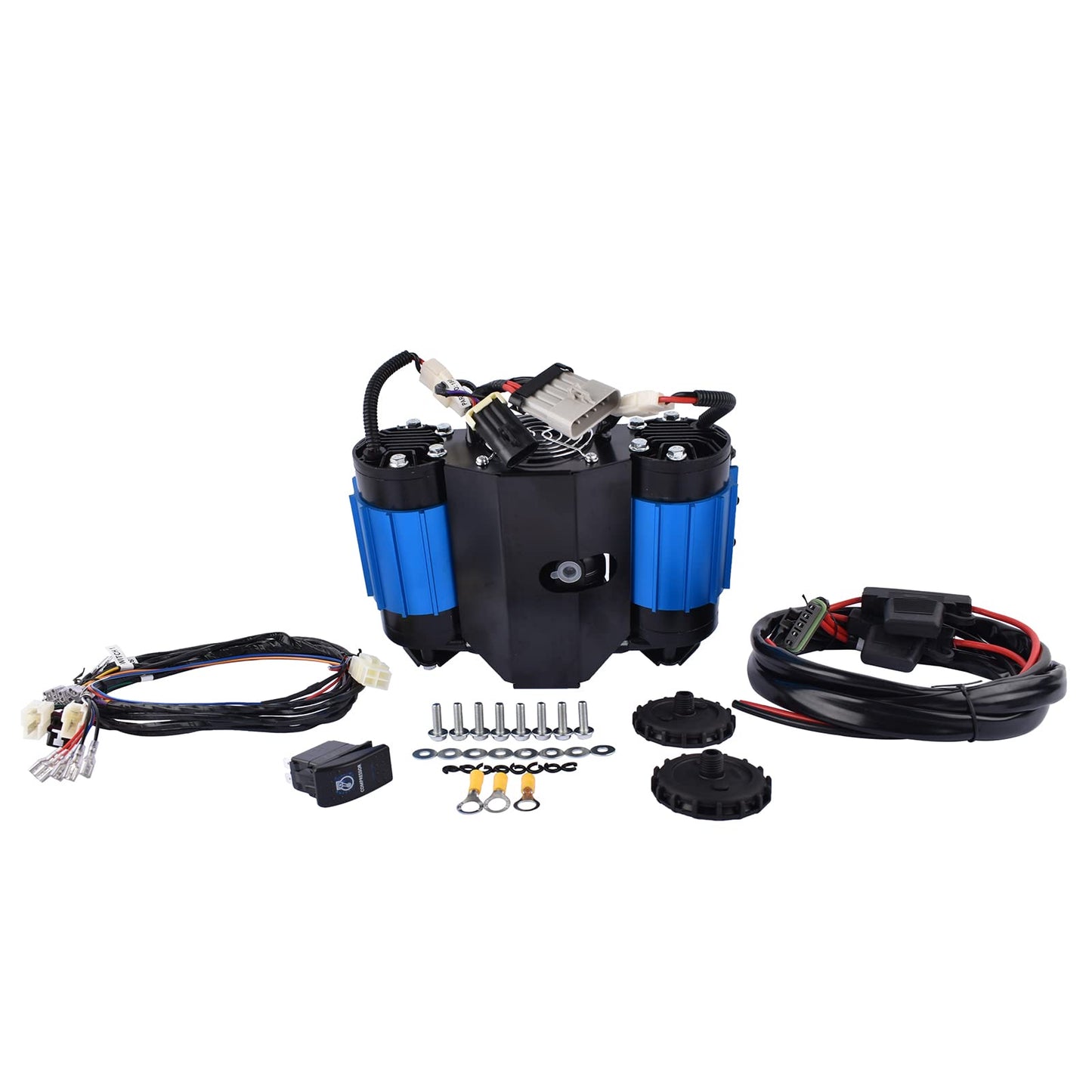 GELUOXI High Output 12V Twin Air Compressor Replacement for CKMTA12 On-Board Twin High Performance Air Compressor Universal