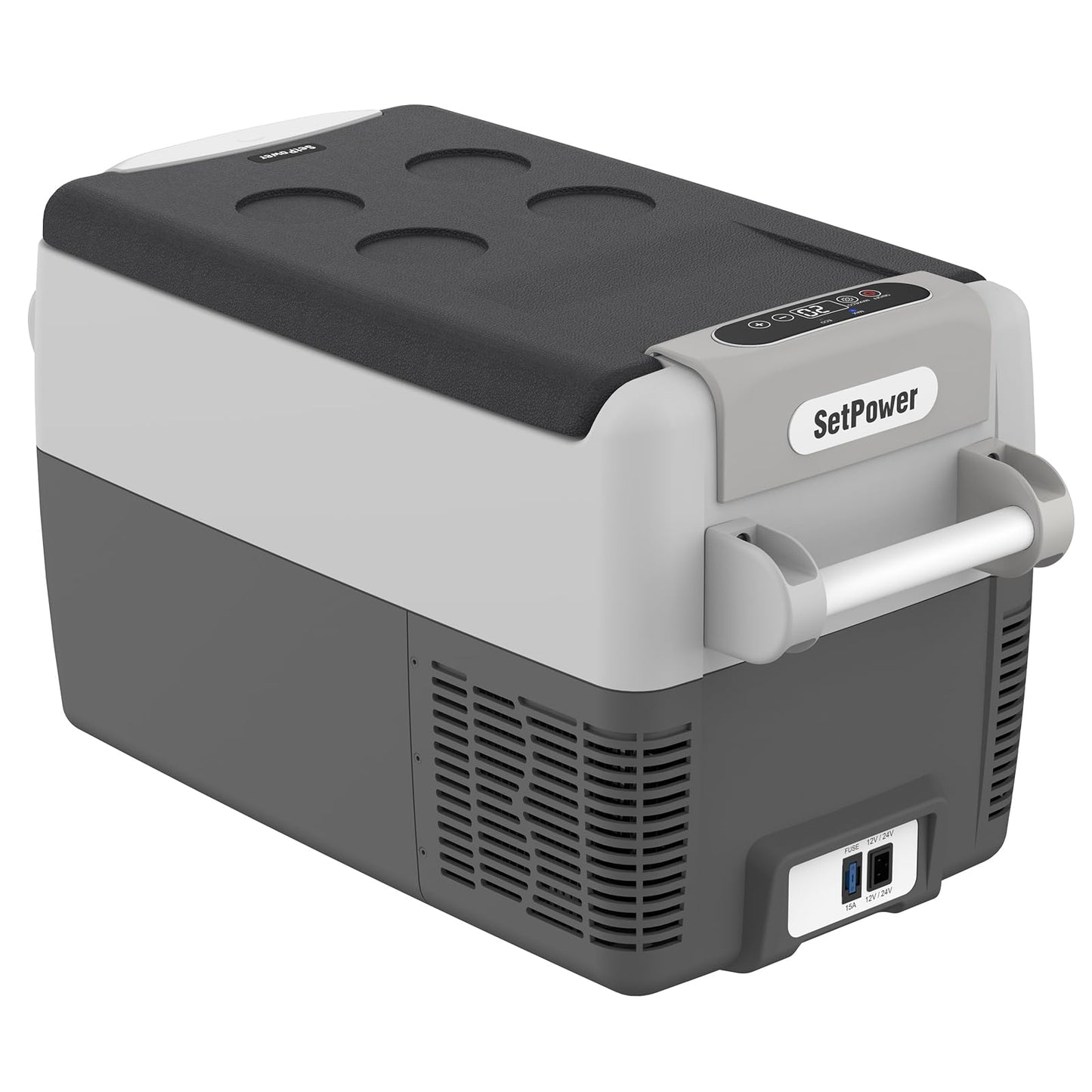 Setpower AJ30 Portable Refrigerator,Portable Freezer,32 Quart Electric Cooler,Car Refrigerator,12/24V DC Cable & 110/240V AC,Car Fridge for Camping,Truck,RV,Travel,Fishing