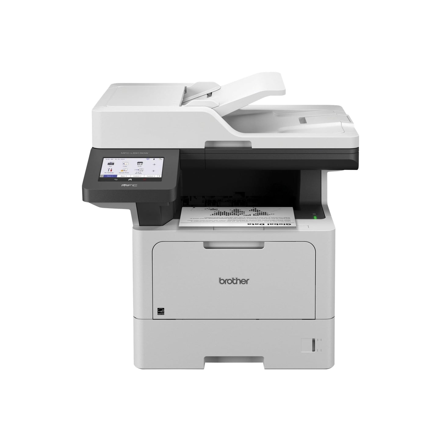 Brother Professional Laser Printer All-in-One with Scanner and Copier, High-Speed 50 ppm Monochrome Printing, Wireless Network Ready, Dual-Band WiFi, Auto 2-Sided Print (MFC-L5915DW)