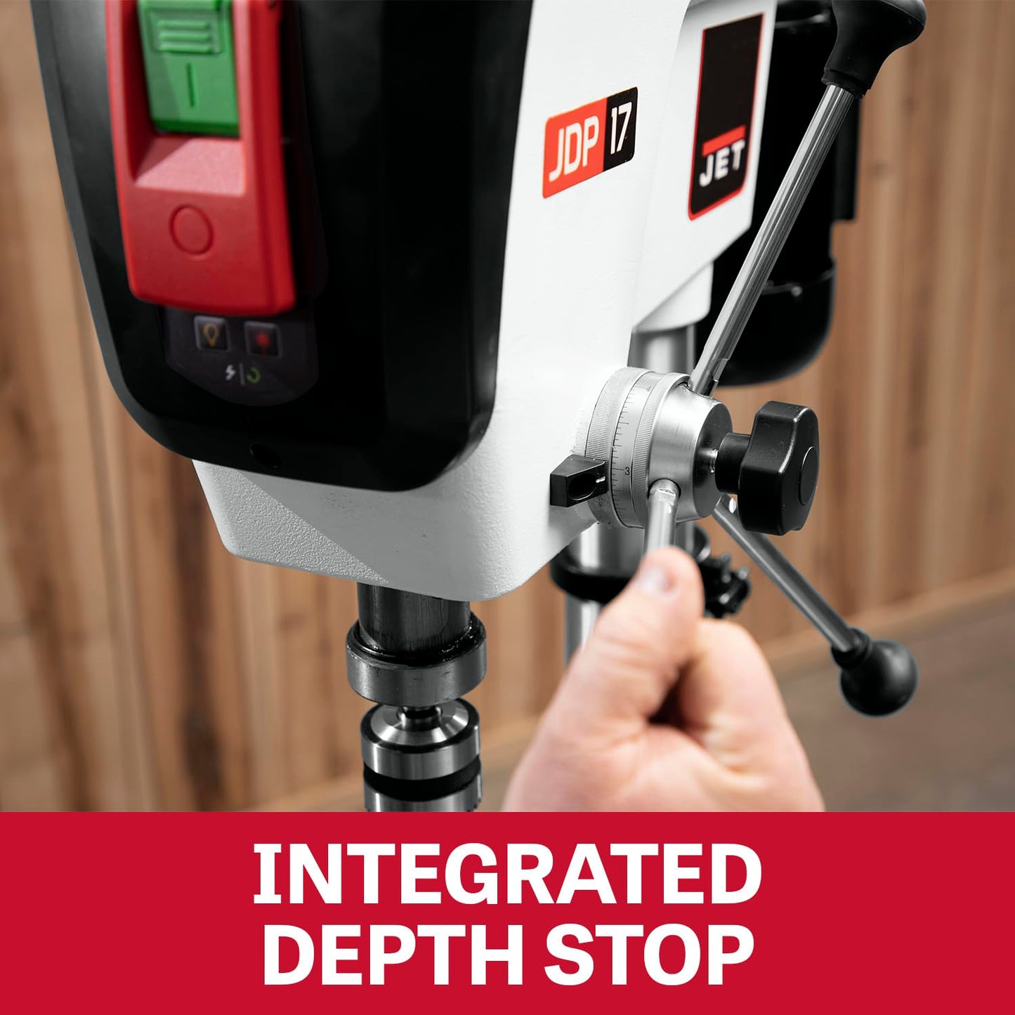 JET 17-Inch Floor Drill Press, 16 Speed, 3/4 HP, 115V 1Ph (Model JDP-17)