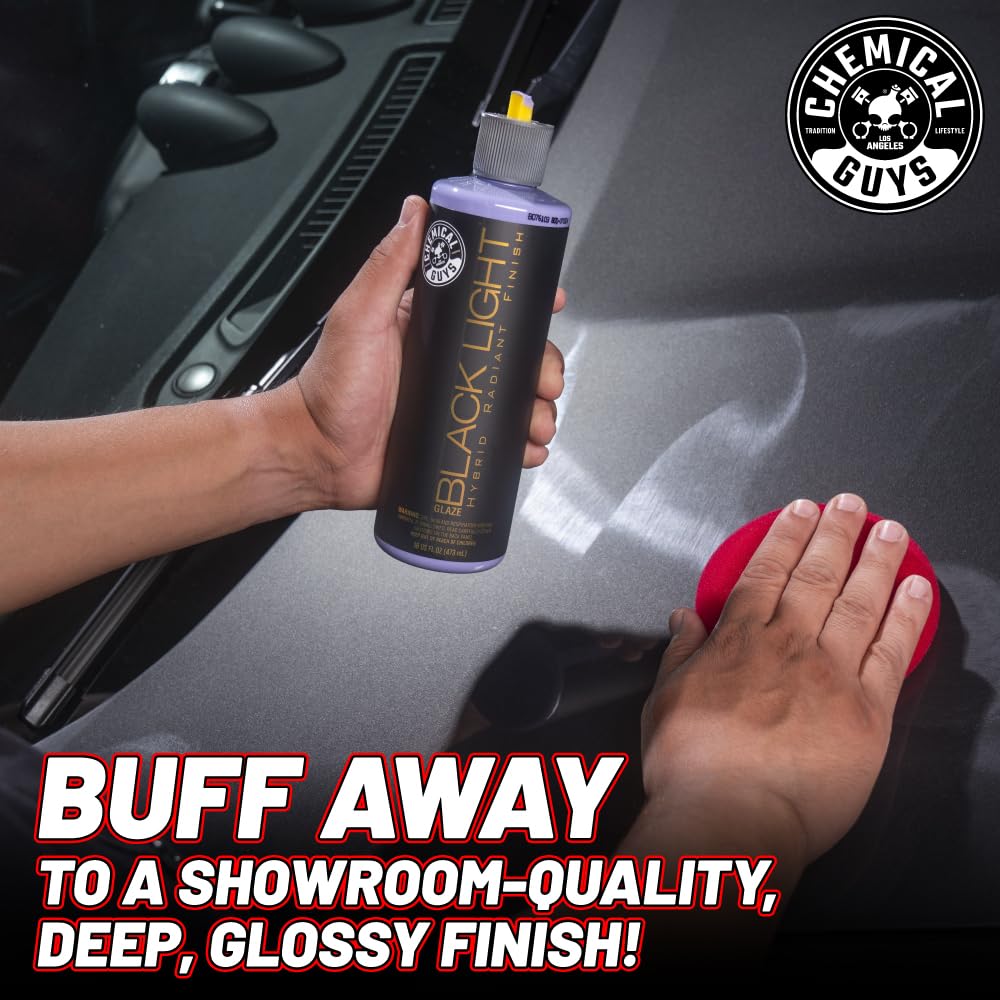 Chemical Guys Black & Dark Color Paint Maintenance Kit - Enhance Gloss, Deepen Shine, Protect Dark Finishes, Restore Depth, Minimize Swirls, Car Care Kit for Black Cars HOL_201