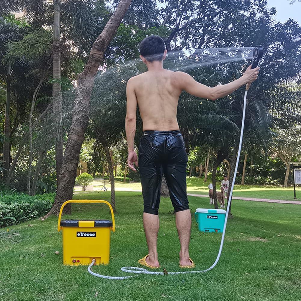 OYOOQO Portable Pressure Washer | 5 Gal Tank | 255 PSI | 45-Min Runtime | Versatile for Car Wash, Dog Bath, Home & Patio, & Portable Camping Shower | Durable Design for RV, Overland & Beach Adventures