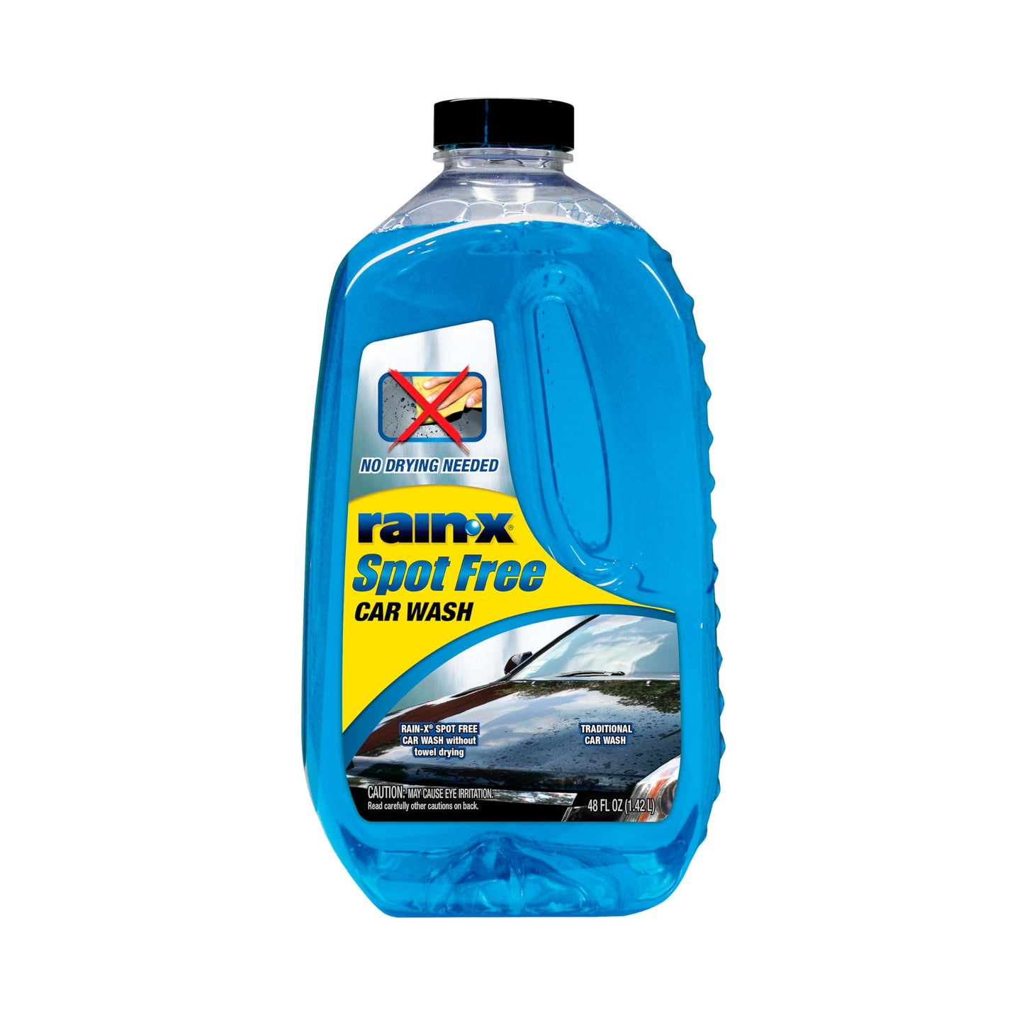 Rain-X 620073 - Car Wash Deep Cleaning, High Foam Soap Provides Spot Free Shine with No Towel Or Hand Drying Needed - Car soap for car cleaning and detailing 48 fl oz