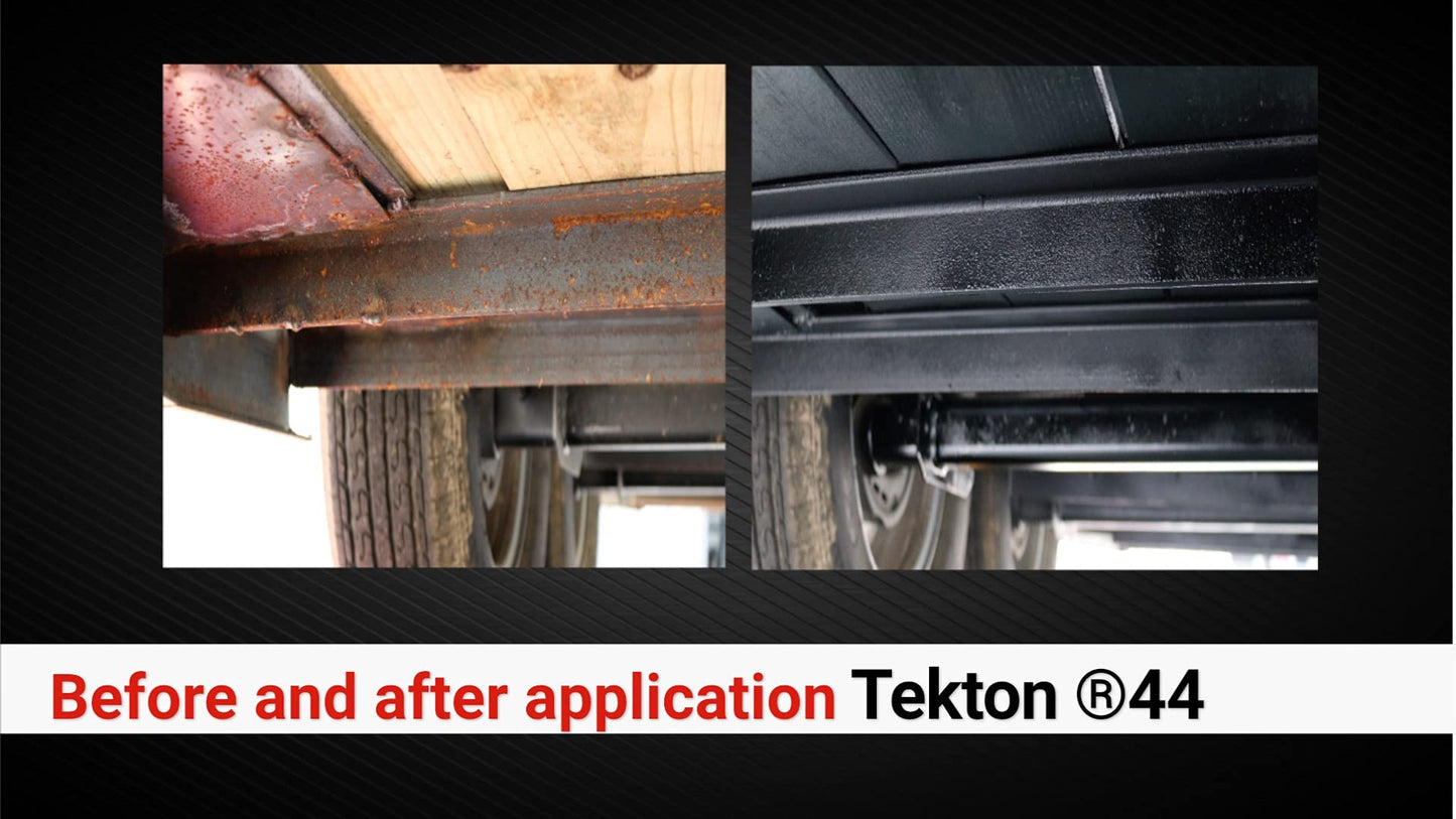 Tekton44 Undercoating for Vehicles Black Sprayable Automotive Undercoating for Cars and Trucks (4 Liter Cans + 1 Spray Gun + 1 Spray Wand)