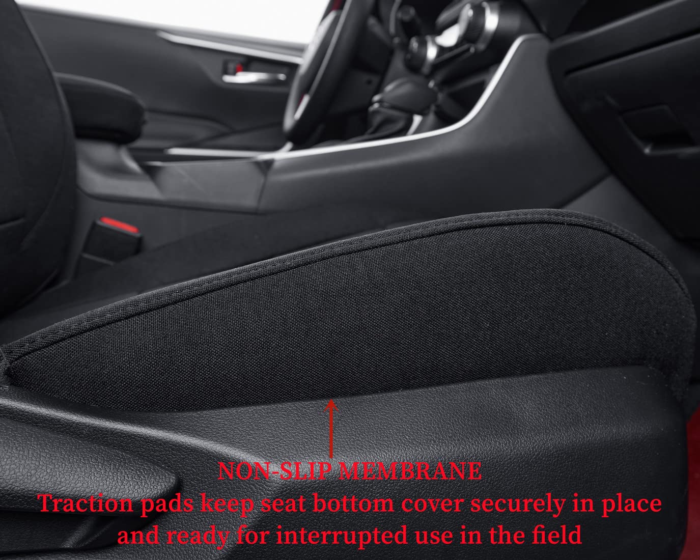 coverdream Cloth Seat Covers Custom Fit for Toyota RAV4 2019-2024 2025 LE,XLE,XLE Premium,Limited,Fully Covered,Airbag Compatible,Breathable Fabric Car Seat Protector(Full Set,Black)