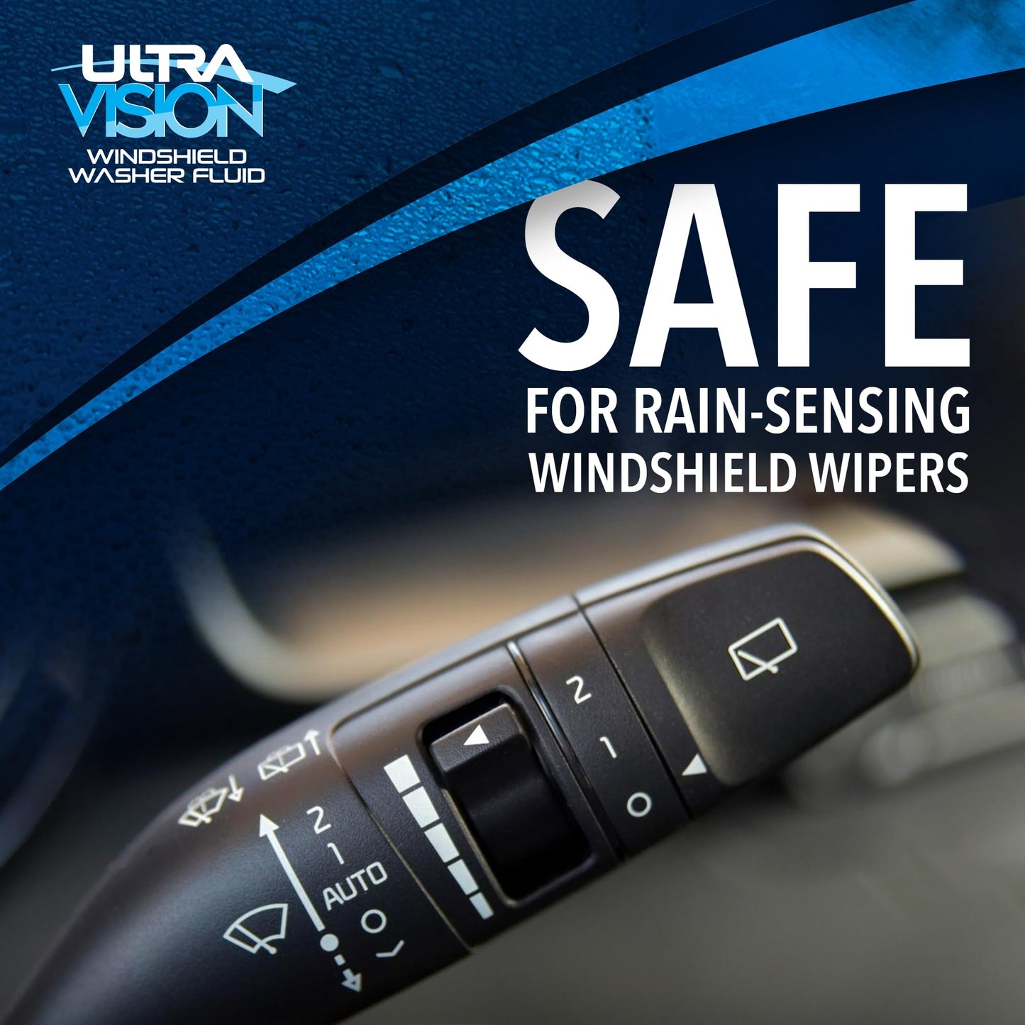 UltraVision Windshield Washer Fluid - Advanced Formula for Car Windshield Wiper Fluid Crystal-Clear Vision in Weather Conditions +32F - All Weather - 1 Liquid Gallon