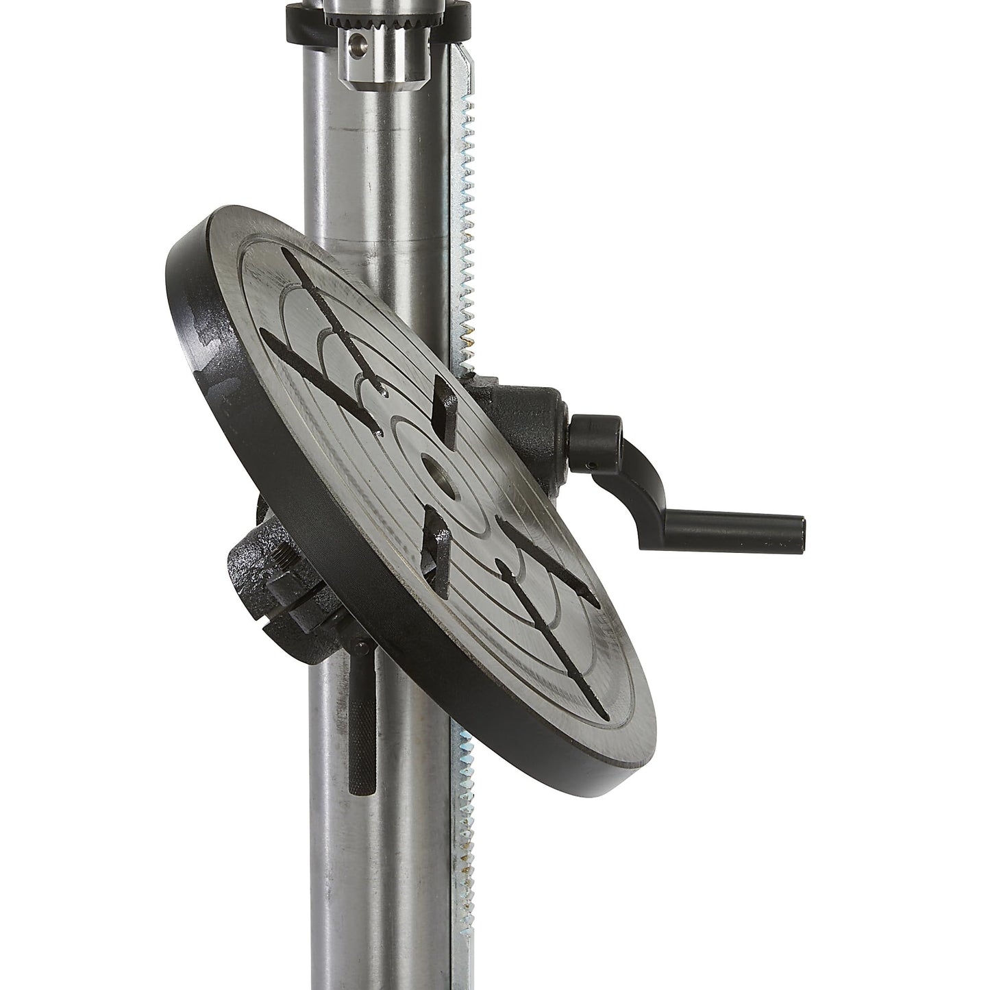 Klutch 13in. Benchtop Drill Press, 3/4 HP, 120 Volts, 5/8in. Chuck w/1in. Drilling Capacity, 45° Table Tilt