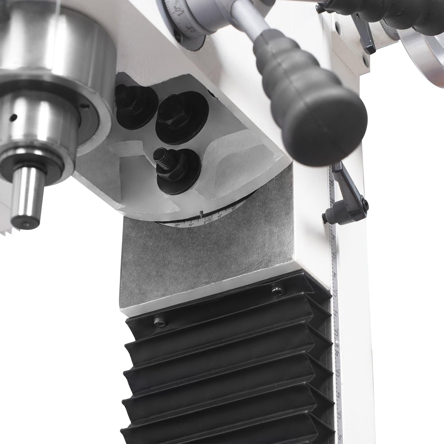 Mechmaxx 1.5HP 7''x 27-1/2''Benchtop Mini Mill Drill Machine, Variable Speed, R8 Spindle, Brushless Motor, 110V, Compact Milling Drilling Tool for Garage Shop, DIY Metalworking without Stand, VM25LD