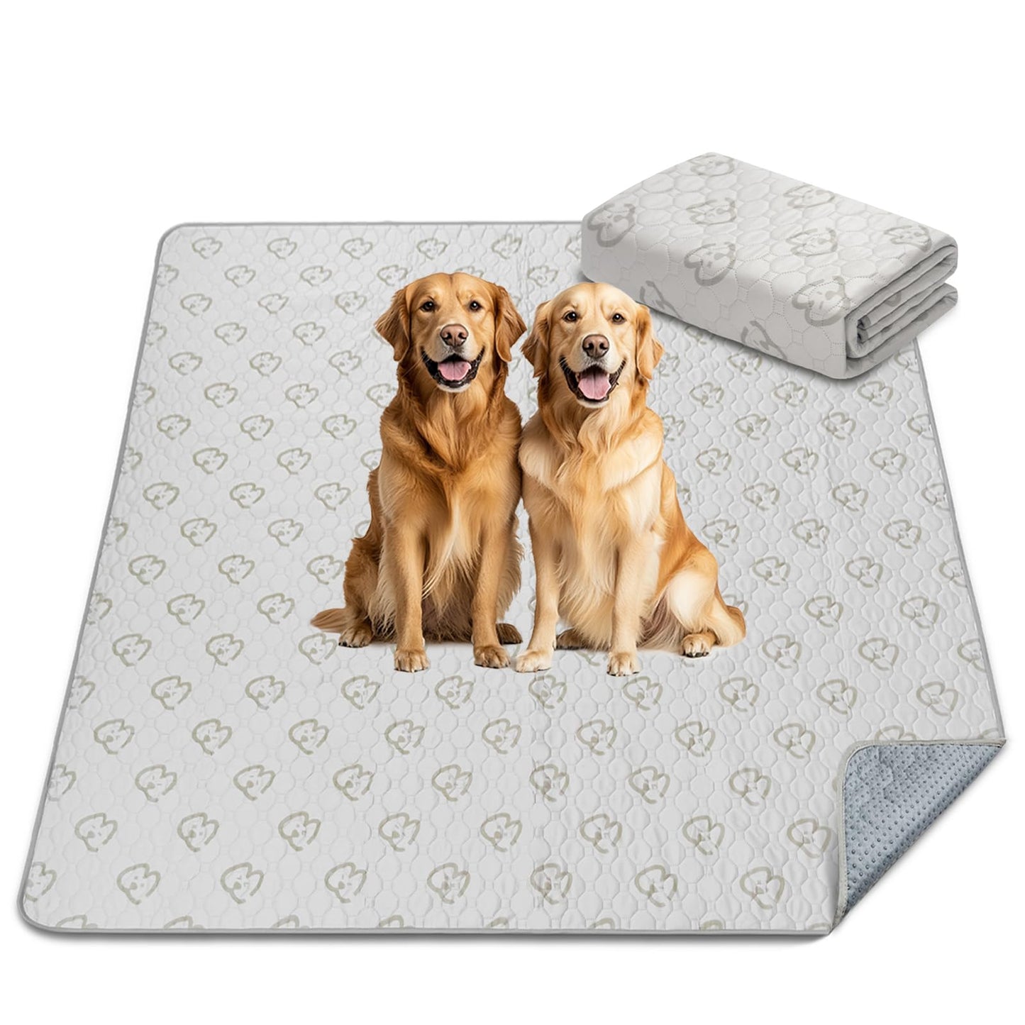 FXW Washable Pee Pads for Dogs, Puppy Pads with Super Absorbent, Specifically Designed for FXW Rollick/Homeplus 24inch 8 Panels Dog Playpen, 63" Square, Khaki, 1 Pack