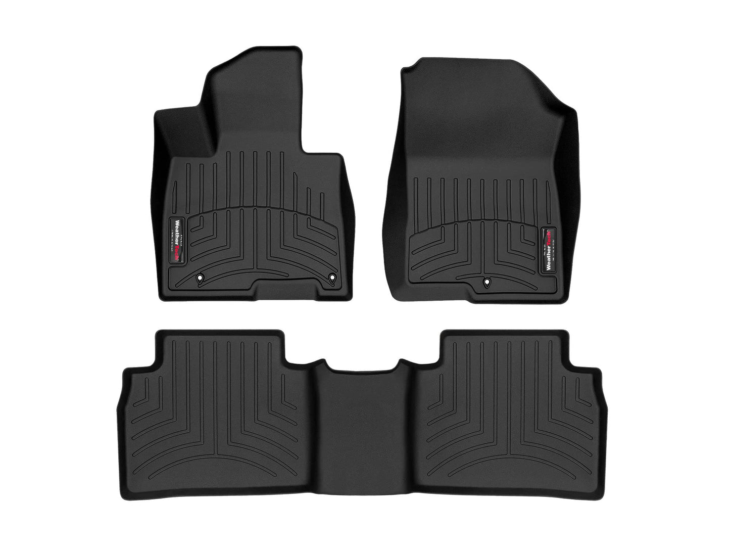 WeatherTech Custom Fit FloorLiners for Hyundai Tucson - 1st & 2nd Row (441678-1-2), Black