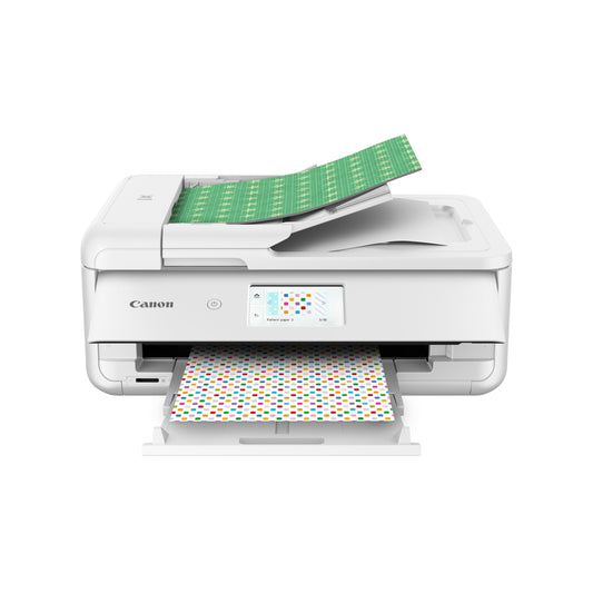 Canon TS9521C All-In-One Wireless Crafting Photo Printer, 12X12 Printing, White, Amazon Dash Replenishment Ready