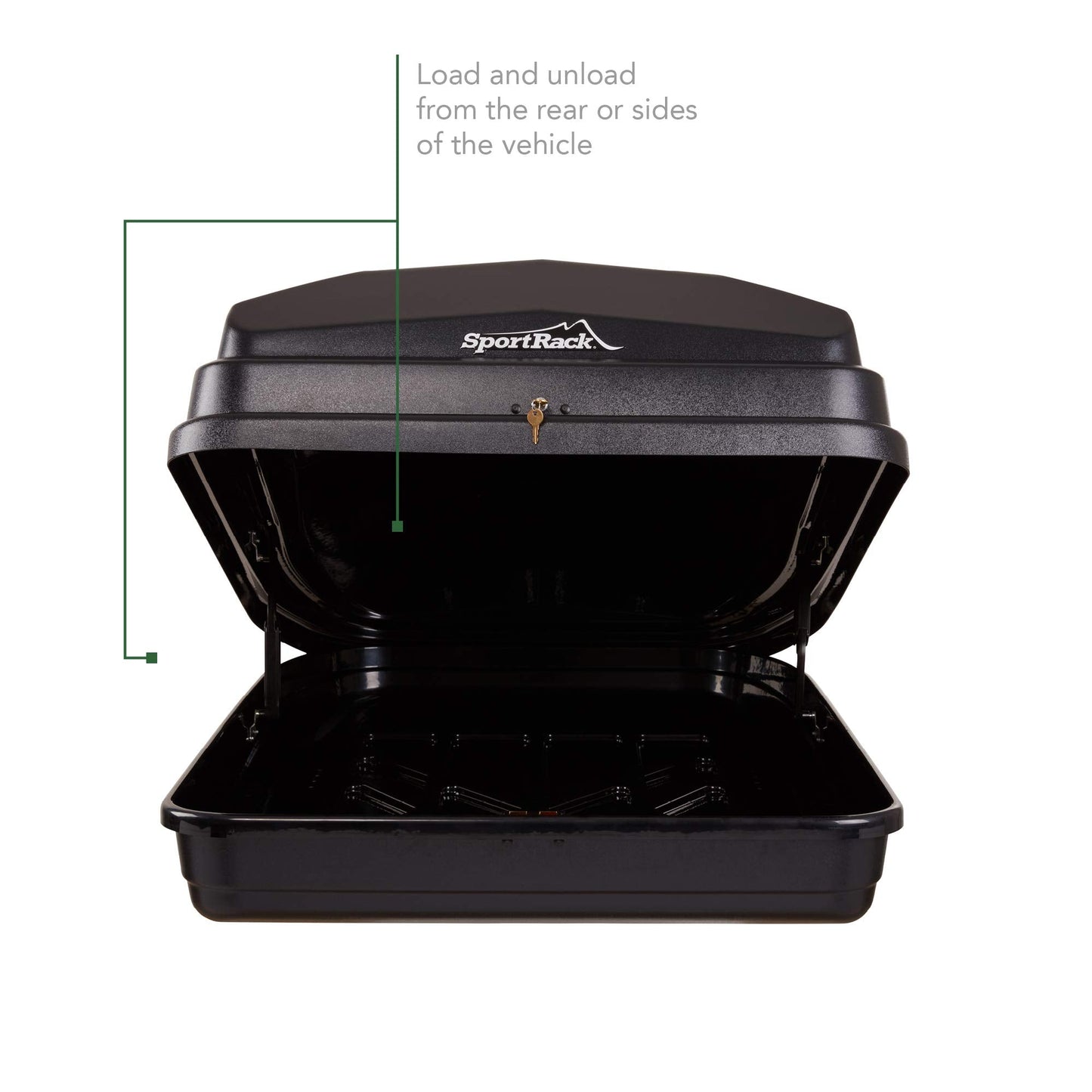 SportRack Vista XL Rear Opening Cargo Box,Black