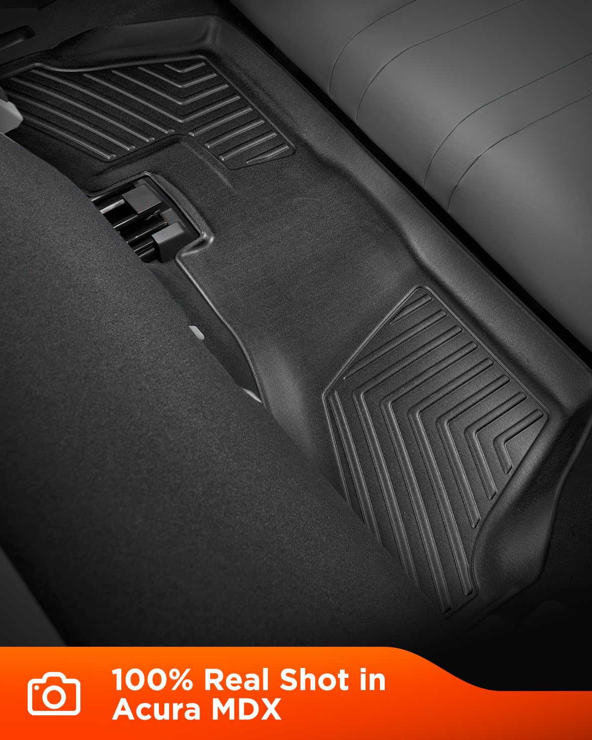 Liner Master® for Acura MDX 2014 2015 2016 2017 2018 2019 2020 Floor Mats(Excluding Hybrid and 6-Seat Models) Fit 1st 2nd & 3rd Row with Cargo Liner All Weather Automotive Accessories for MDX 7 Seats