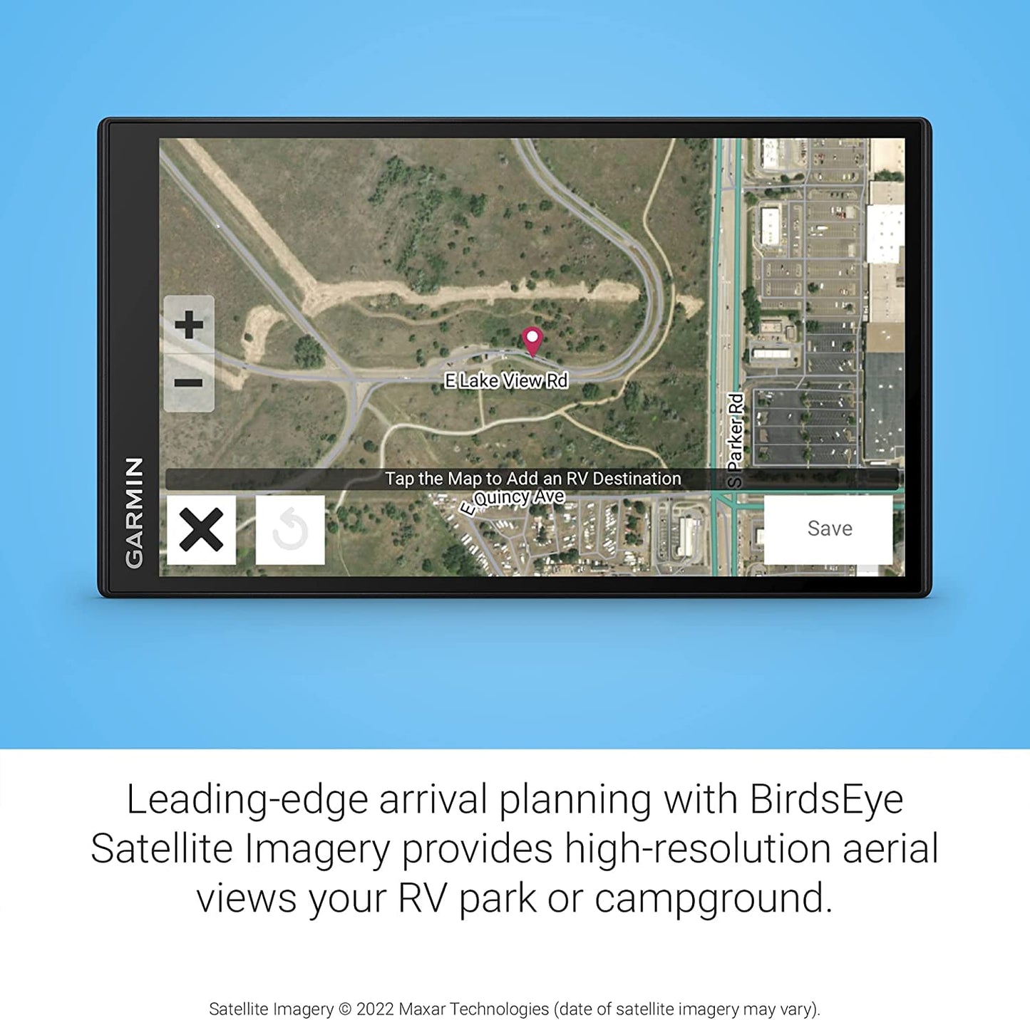 Garmin RV 795 RV Navigator GPS Portable Navigator for RVs with Touchscreen Display, Preloaded Maps with 8GB MicroSD Card, 6Ave Travel Bundle & Cleaning Kit