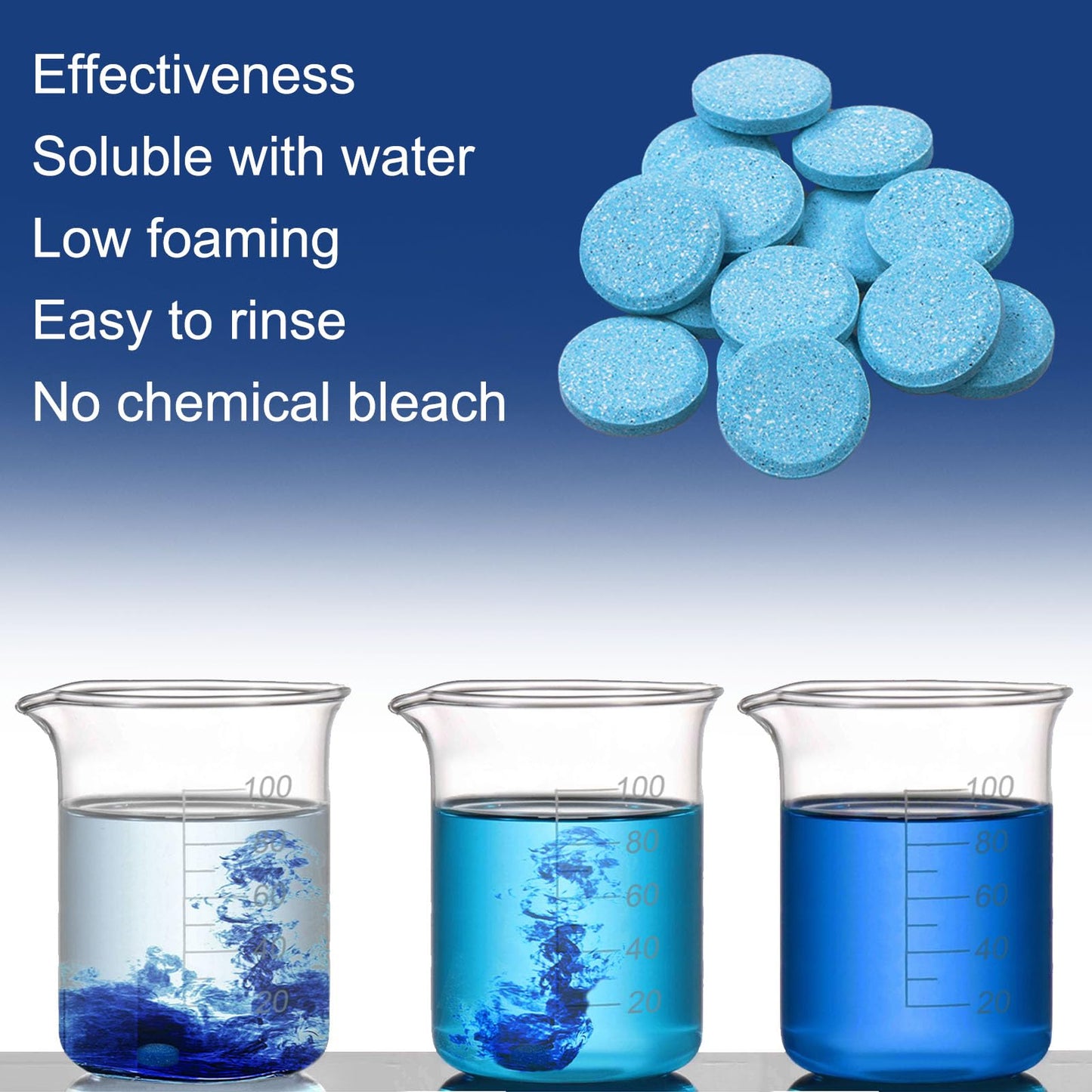 Beieverluck 400 Pieces Car Windshield Washer Fluid Concentrated Tablets Solid Windshield Effervescent Wiper Tablet for Car Room Kitchen Window Glass Cleaning