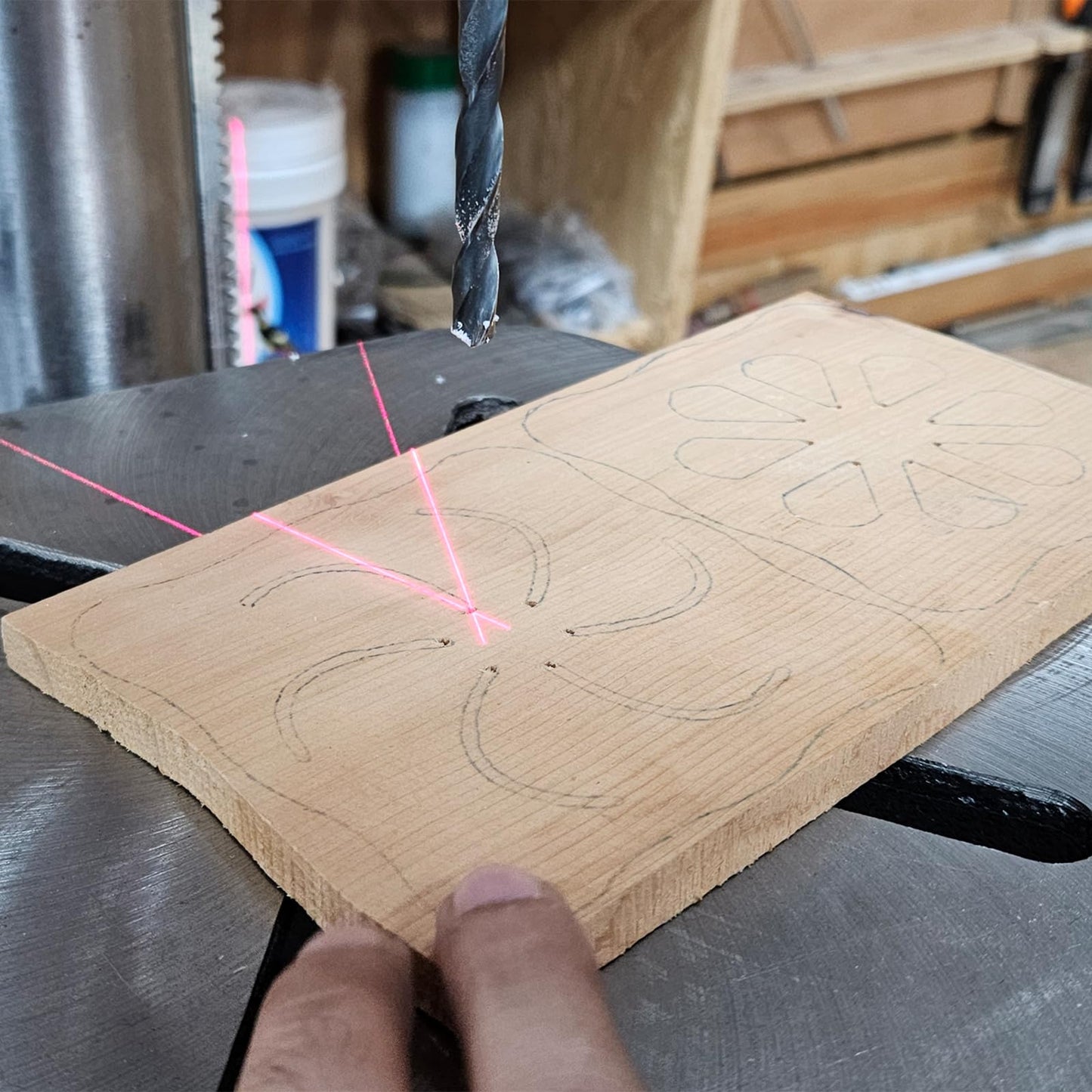 BUCKTOOL 12'' 6 Pole Motor Variable Speed Benchtop Drill Press 360–2000RPM, 3/4HP Powerful Bench Drill Press with Laser and Worklight, Low Speed Tabletop Drilling Machine for Metalworking, Woodworking