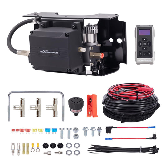 maXpeedingrods Wireless On Board Air Compressor System App and Remote Control 120 PSI Heavy Duty Air Compressor Kit for Trucks Pickups Trailers Vans