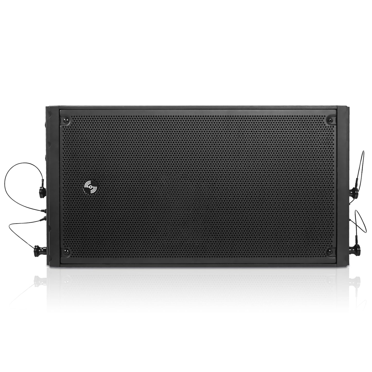 Sound Town ZETHUS Series Pair of Dual 8" Powered Line Array Speakers with Class-D Amplifier, DSP, for Lounge, Club, Bar, Theater, Restaurant, Church, Black(ZETHUS-A28PW-PAIR)