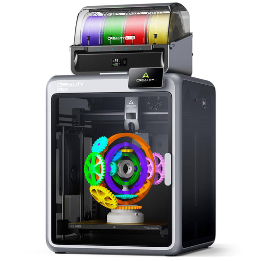 Creality K2 Pro Combo (A) 3D Printer, Multicolor 3D Printer with CFS, 600mm/s Max High-Speed, Dual AI Camera, Fully Assembled Auto Leveling, 300x300x300mm Large Print Volume, for Pros & Hobbyists