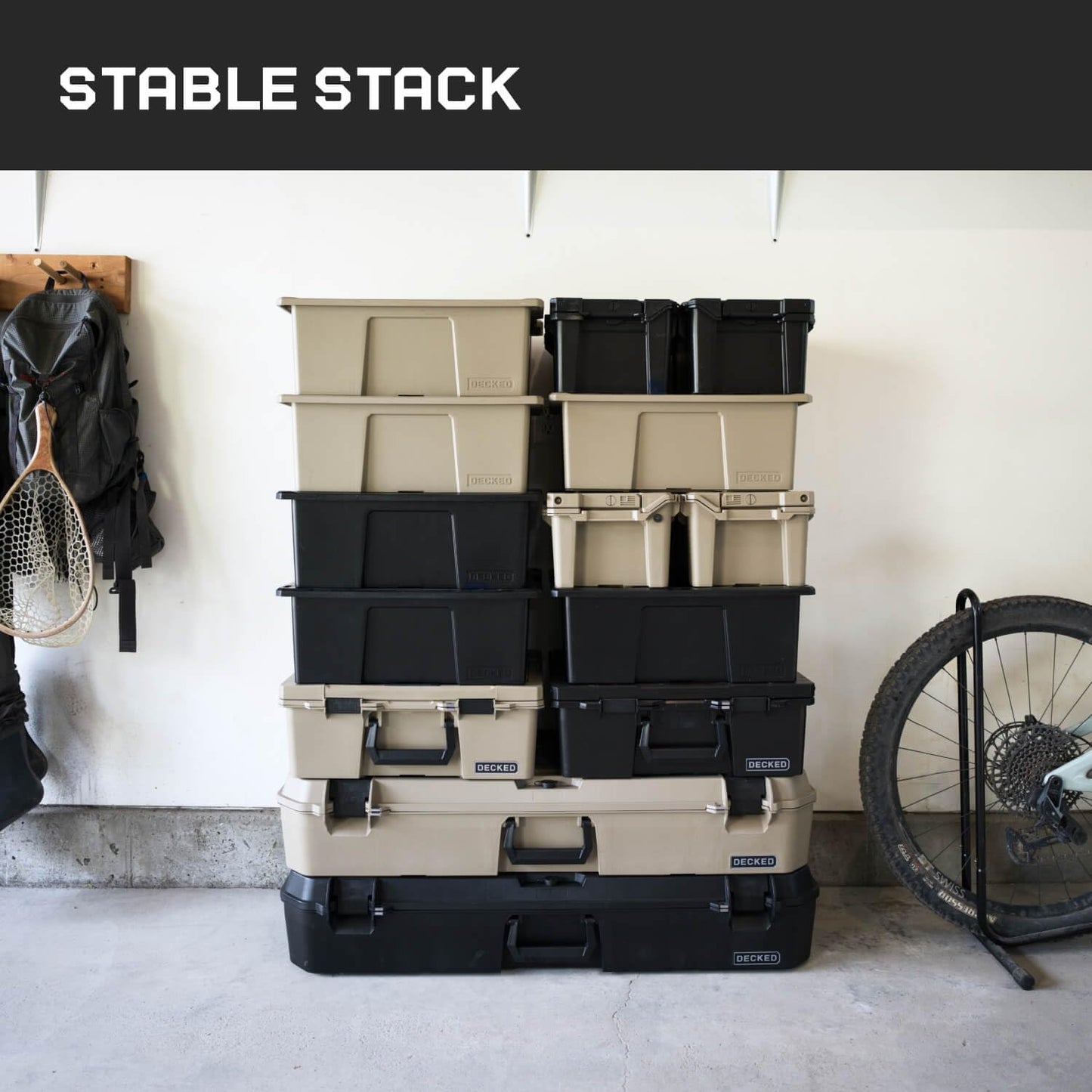 DECKED Honcho 80 D-co Case with Dividers - Desert Tan