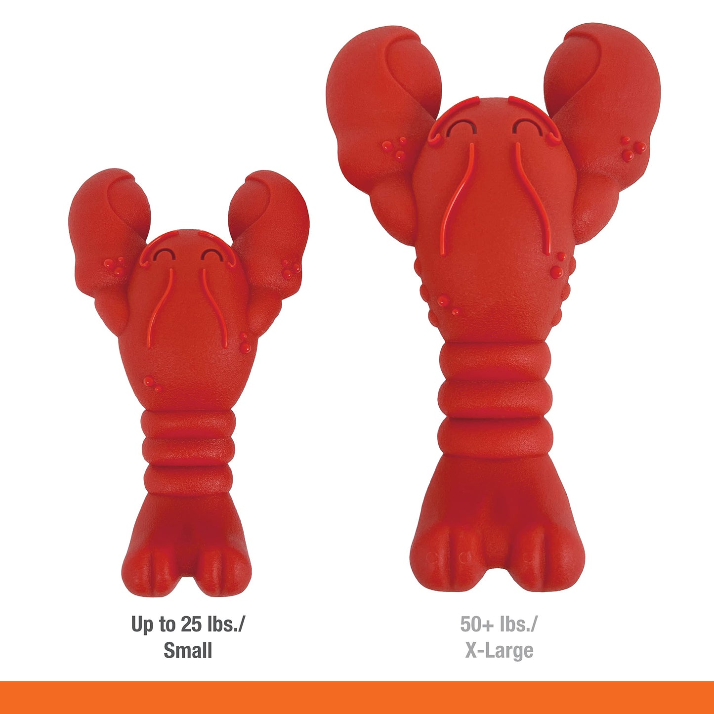 Nylabone Lobster Power Chew Toy for Dogs, Dog Toys for Aggressive Chewers, Filet Mignon Flavor, Small Dogs - Up to 25 Ibs, 1 Count
