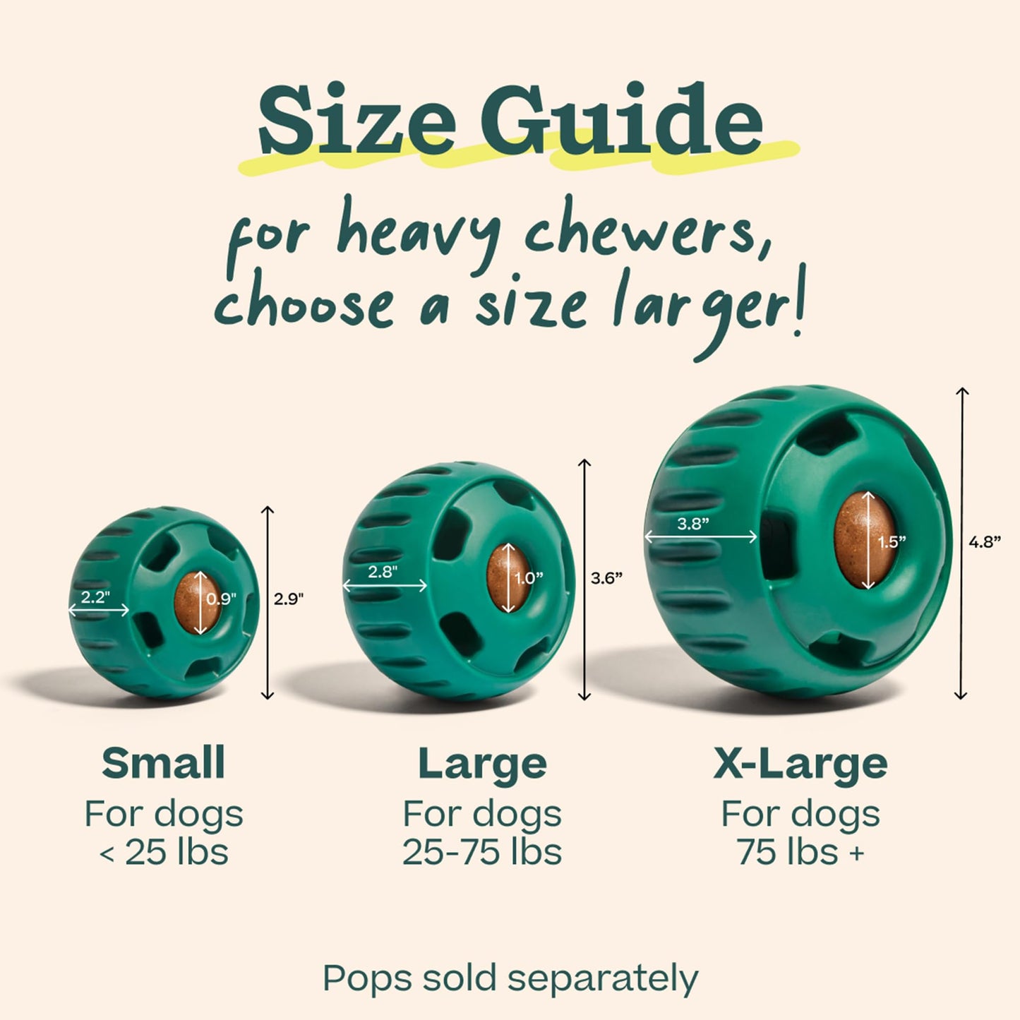 WOOF Pupsicle - Long-Lasting Interactive Dog Toy to Keep Your Pup Busy and Distracted - Safe for Dogs - Low-Mess Design - Dog Toys for Medium and Large Dogs 25-75 lbs