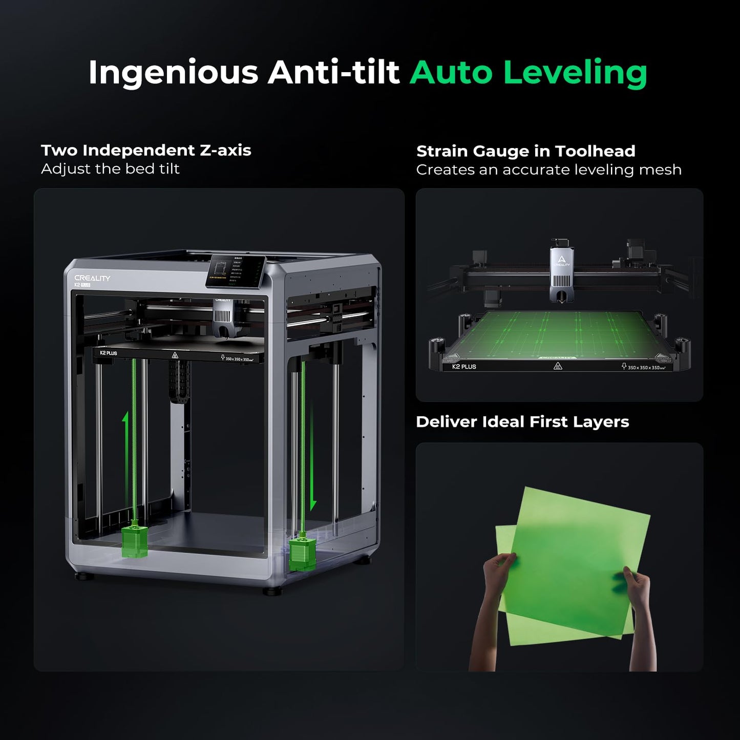 Creality K2 Plus Combo 3D Printer, Multi Color Printing with New CFS 600mm/s High-Speed Full Auto-Leveling Dual Al Camera Next-Gen Direct Drive Extruder Larger Build Volume 13.78x13.78x13.78 inch