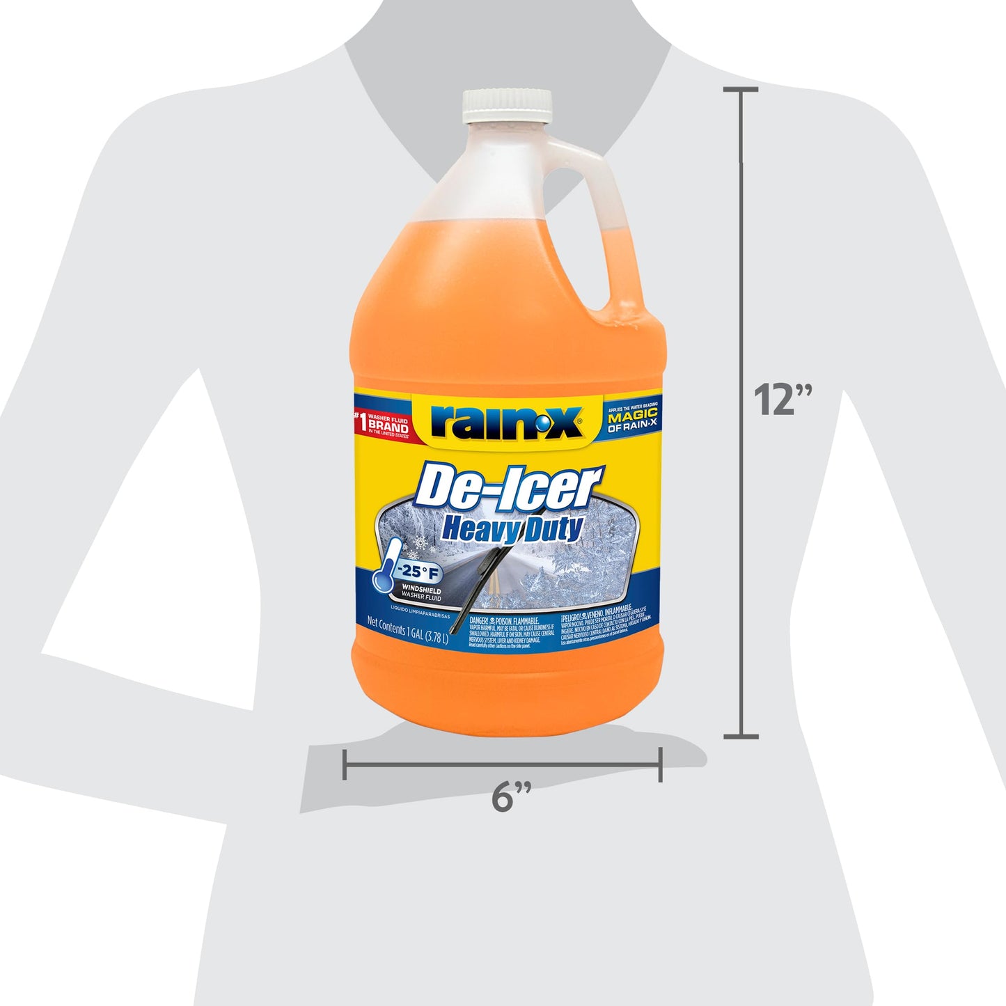 Rain-X RX68106 PREM DE-ICER Washer Fluid