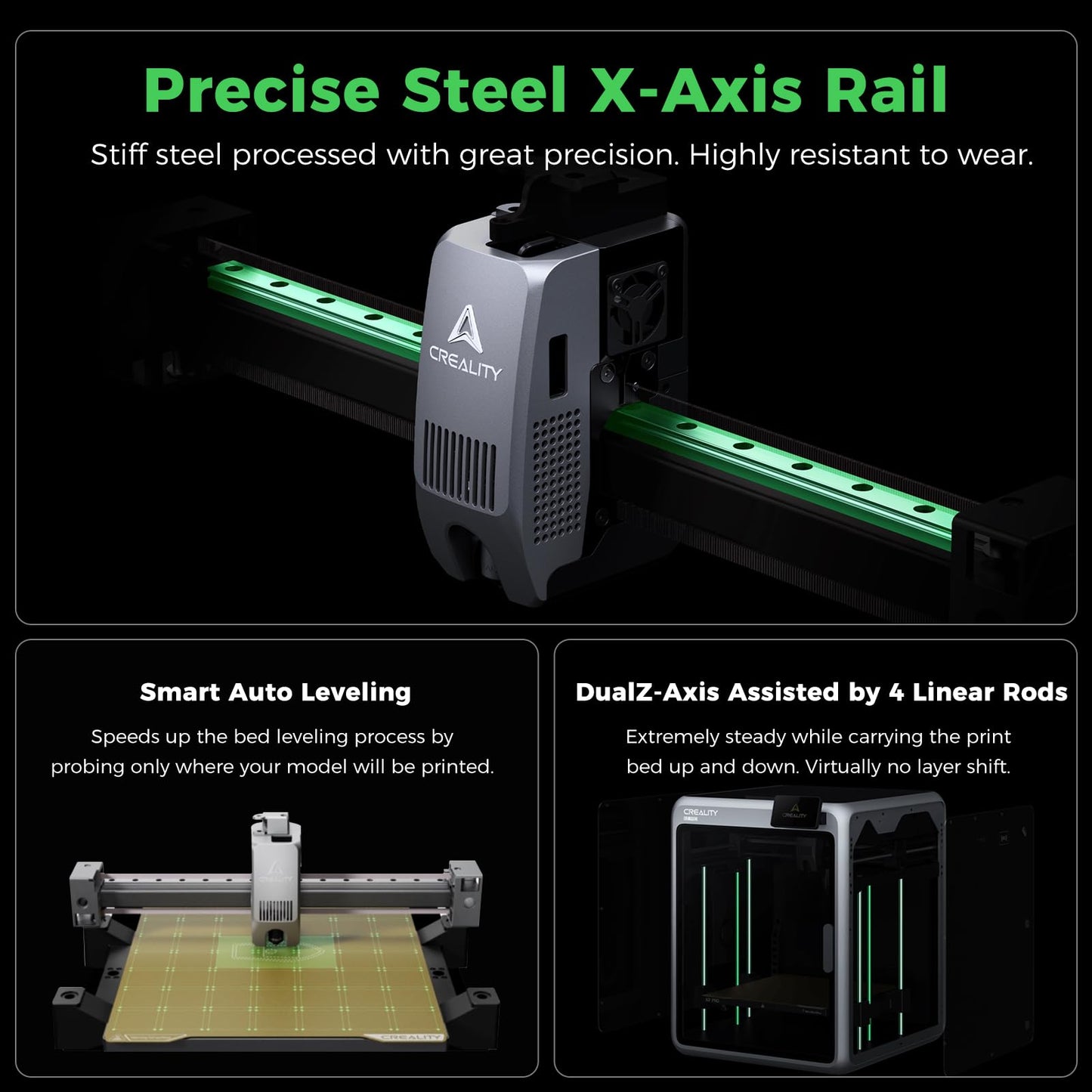 Creality K2 Combo 3D Printers, Multicolor 3D Printer Machine with CFS, Dual Camera, 600mm/s Printing Speed, Next-Gen Direct Drive Extruder, 260 * 260 * 260mm Printing Volume