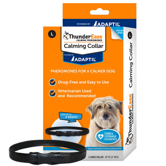 ThunderEase Calming Anti Anxiety Pheromone Collar for Dogs (Large)