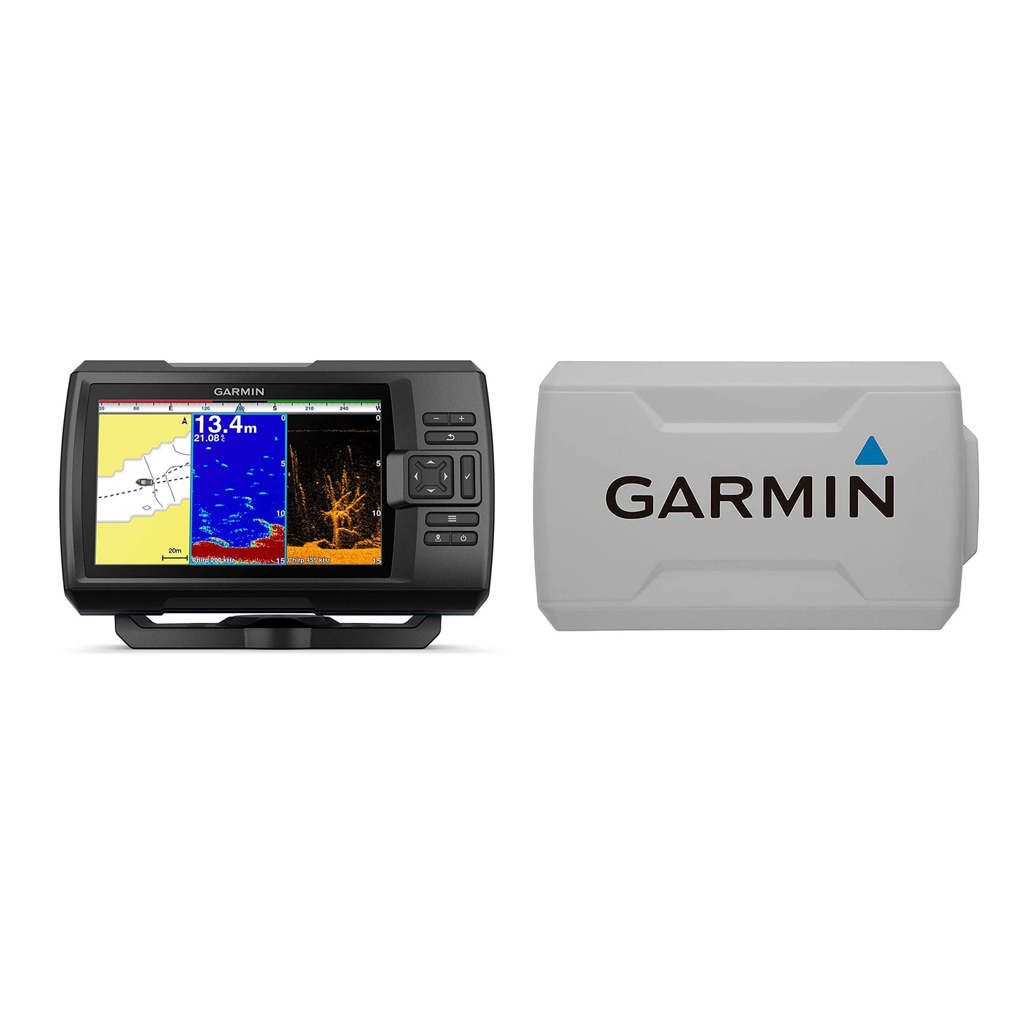 Garmin STRIKER Plus 7cv with CV20-TM Transducer and Protective Cover, 7 inches 010-01873-00