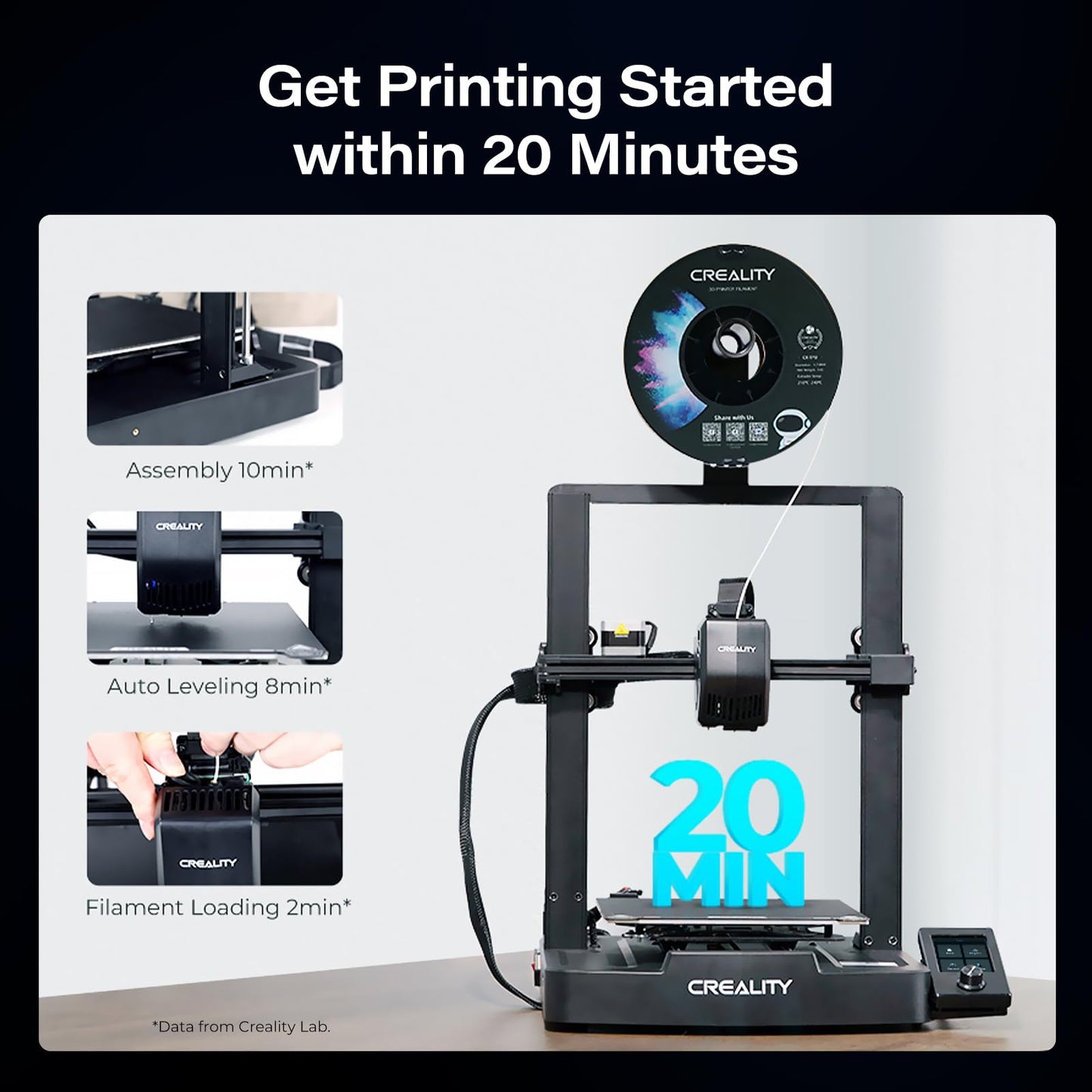 Creality Ender 3 V3 SE 3D Printer, 250mm/s Printing Speed, Sprite Direct Extruder CR Touch Auto Leveling Auto Z Offset Color Screen 220x220x250mm