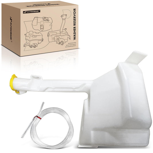 A-Premium Windshield Washer Reservoir Tank Assembly Compatible with Jeep WJ Series Grand Cherokee 2002 2003 2004 - with Cap & Washer Pump & Fluid Level Sensor