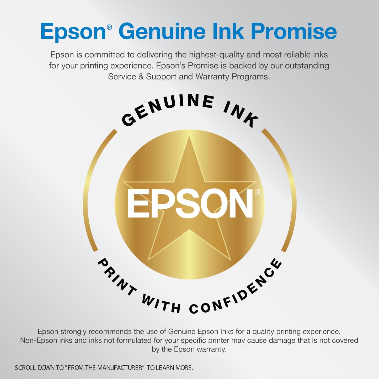 Epson EcoTank ET-2980 Wireless All-in-One Color Supertank Printer with up to 3 Years of Ink, Refillable Tanks, Perfect for Home, 15 PPM, 1.44" Color Screen, Auto 2-Sided Printing - White