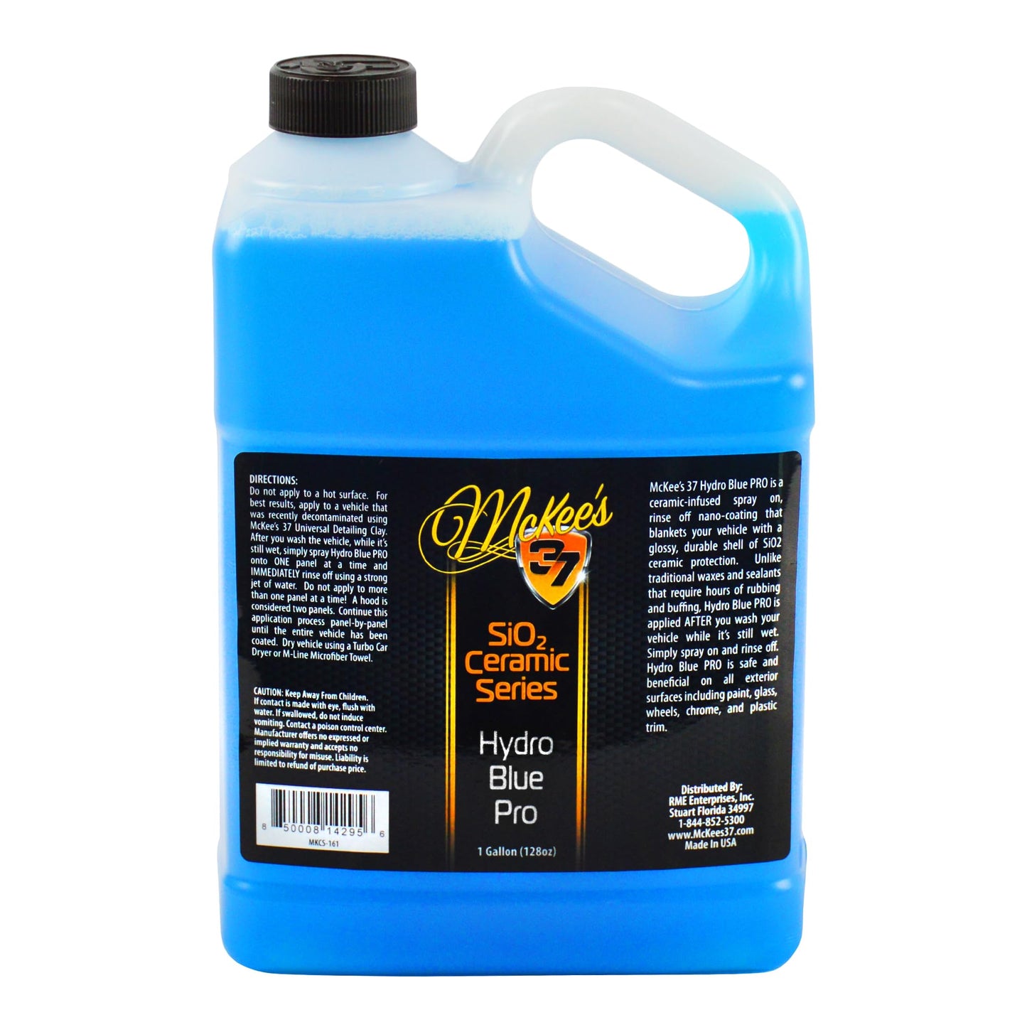 McKee's 37 - Hydro Blue SiO2 Coating | Ceramic Coating for Cars, Easy Protection & Shine Spray for Paint, Glass, Wheels, Chrome & Trim (128 oz)