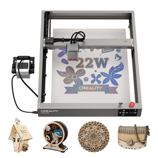 Creality Laser Engraver 22W Output, 120W High Power Laser Engraving Machine, CNC Laser Cutter and Engraver Machine for Metal and Wood, Paper, Acrylic, Glass, Leather etc, 17" x 16"