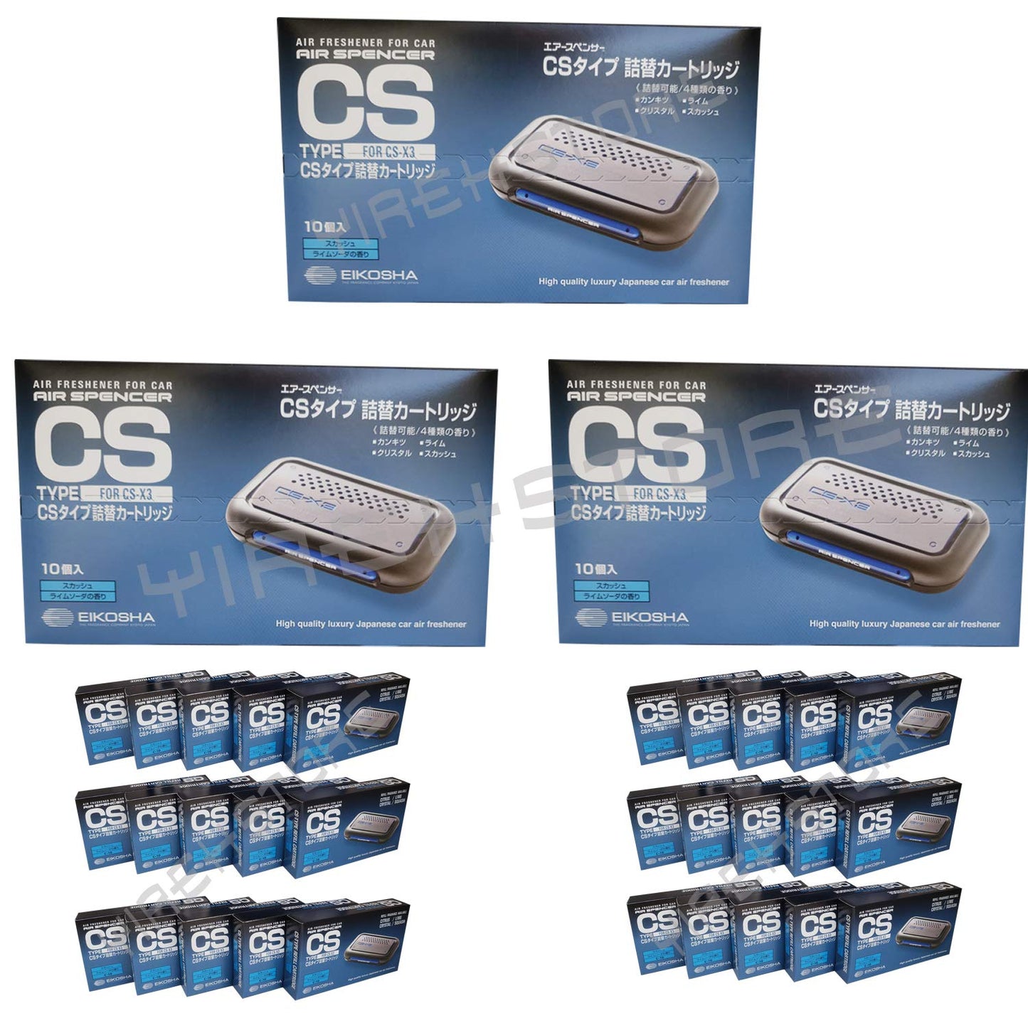 CSX3 30 Packs Wholesale Size CS-X3 Squash Air Spenser Squash JDM Car Air Freshner Refill, Wholesale-Price