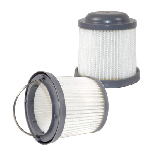 HQRP 2-pack Washable Filter compatible with Black & Decker HFVB320J27, HFVB315J22 DUSTBUSTER, HFVAB320JC26 Car Lithium FLEX Hand Vacuum, Pivot vac filter PVF110 Replacement