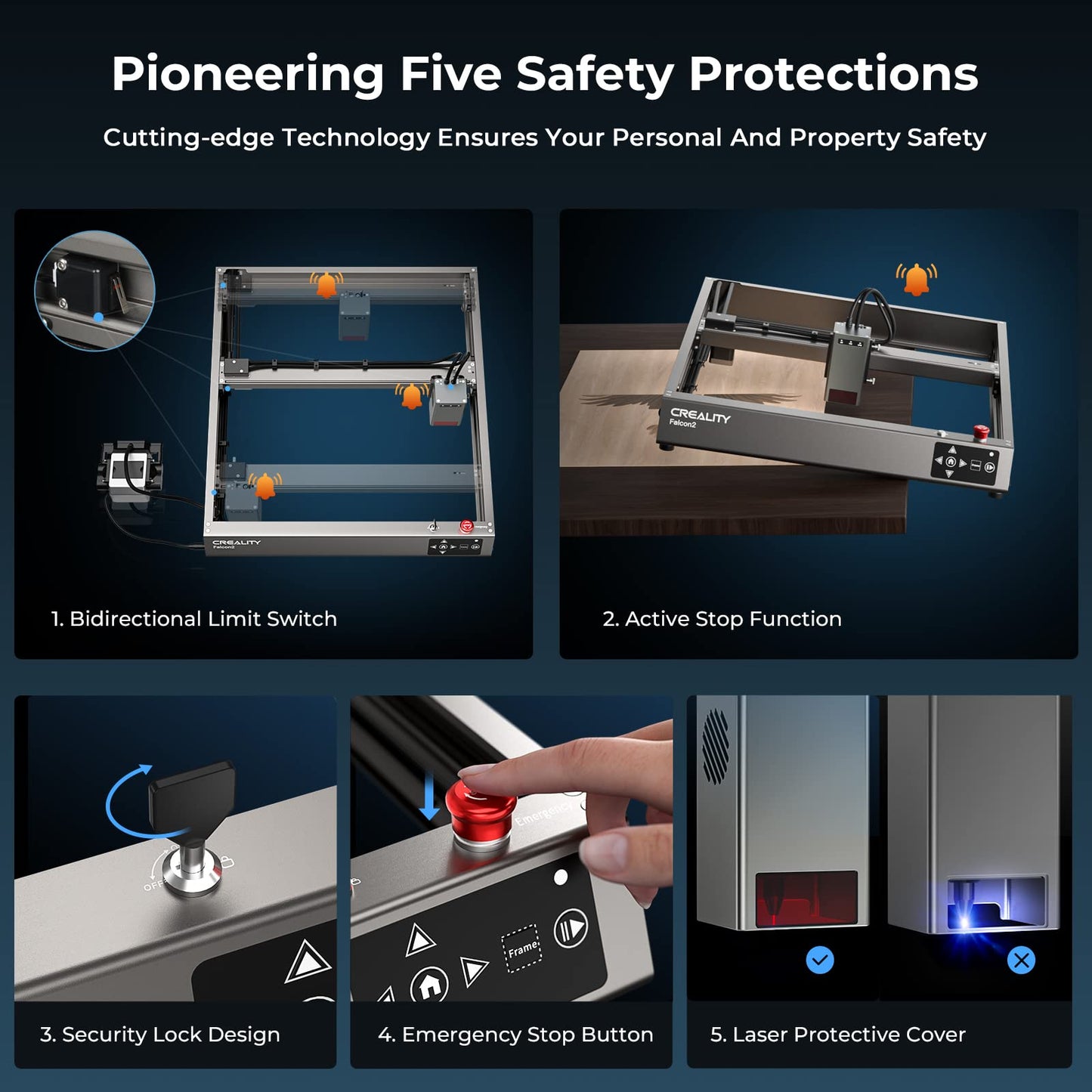 Creality Laser Engraver 22W Output, 120W High Power Laser Engraving Machine, CNC Laser Cutter and Engraver Machine for Metal and Wood, Paper, Acrylic, Glass, Leather etc, 17" x 16"