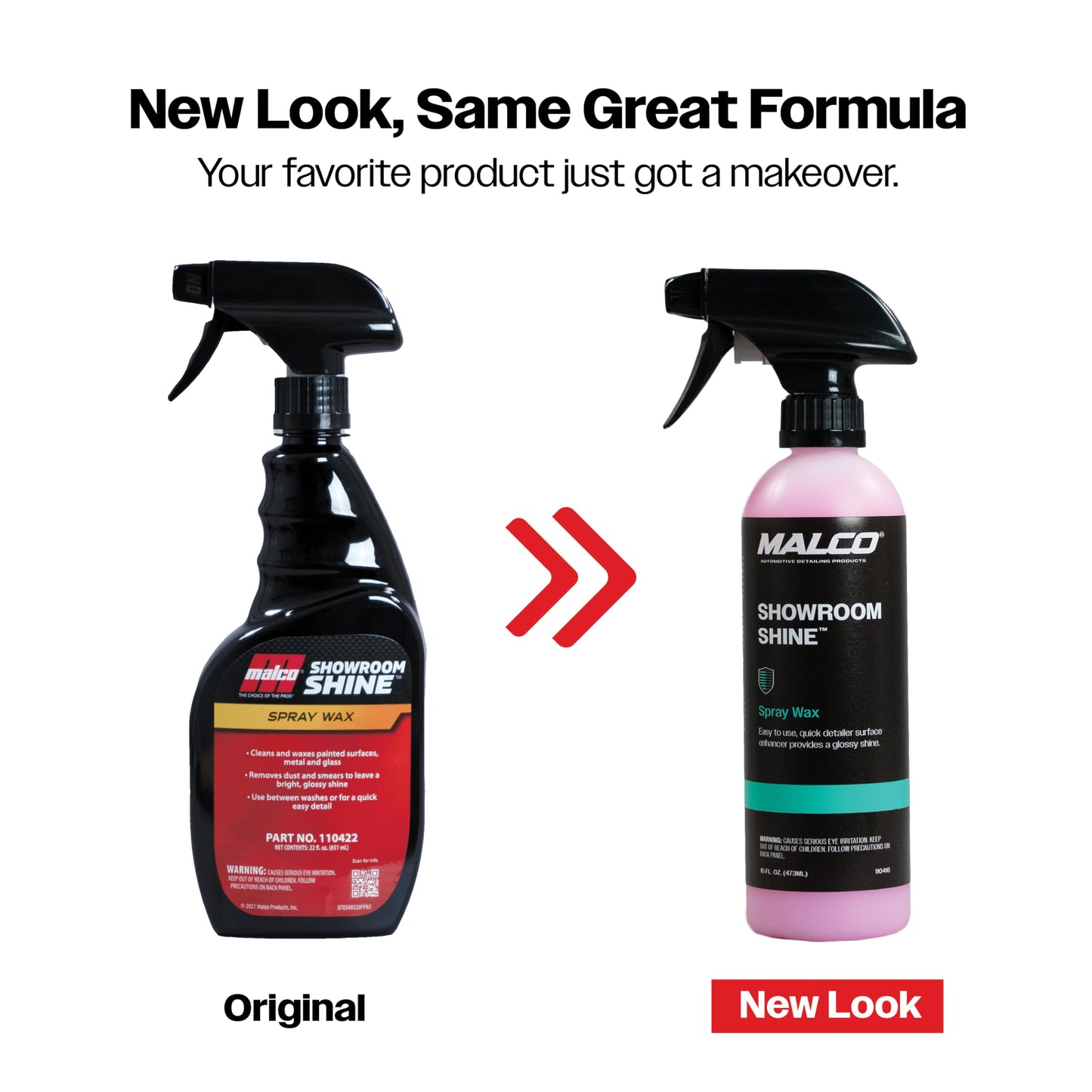 Malco Showroom Shine Spray Car Wax – Best Car Wax Spray for Professional Finish/Easy to Use Instant Detailer/Cleans and Waxes Painted Surfaces, Metal and Glass / 16oz. (110416)