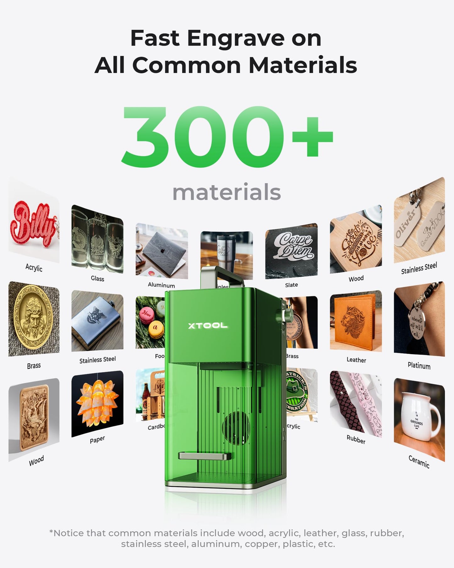 xTool F1 2-in-1 Dual Laser Engraver, 4000mm/s Lightning Speed Portable Laser Engraving Machine, Laser Engraver for Jewelry, Metal, Wood, Leather, etc