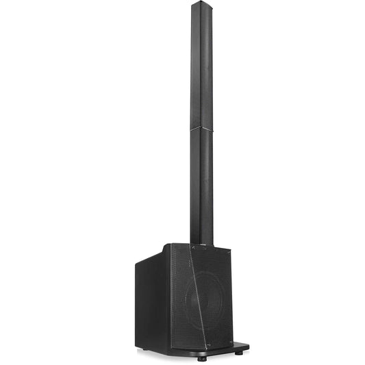 Pyle Line Array Column Speaker - Professional and Compact Sound System with 10 Inch Subwoofer, 8 x 3 Inch Drivers, Streaming, Built-in Digital Audio Amplifier with 4 Band DSP EQ Presets