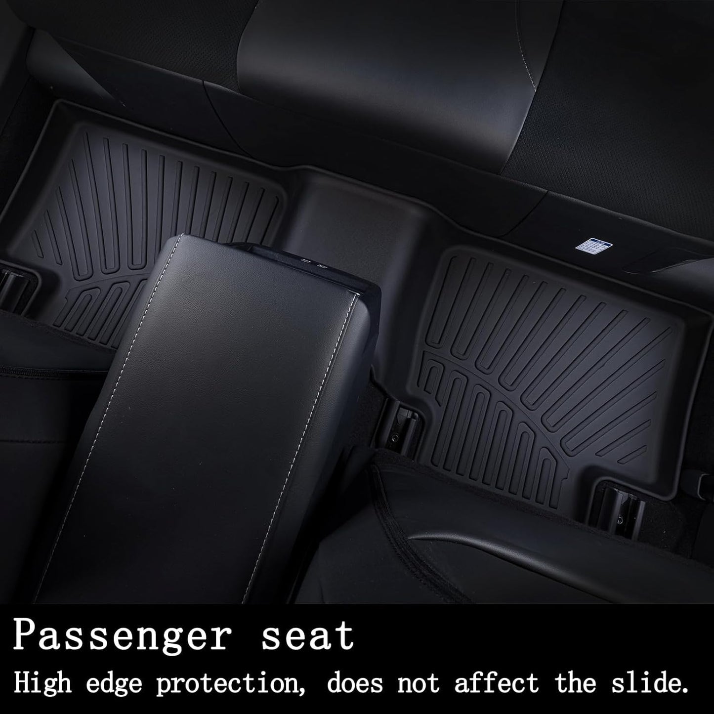 Floor Mats for 2020-2024 2025 Kia Telluride 7/8 Seats, TPE All Weather Protection 3 Rows Car Cargo Liners with Trunk Mat Covering The Backrest Car Accessories