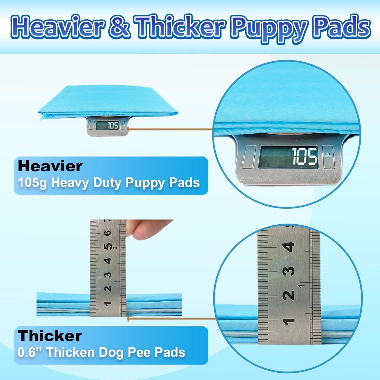 Dogcator Dog Pee Pads Extra Large 30"x36", 30 Count Super Absorbent Pee Pads for Dogs, Disposable Urine Bed Pads for Doggie, Thicken XXL Puppy Pads, Piddle Pads X-Large for Indoor, Outdoor Use